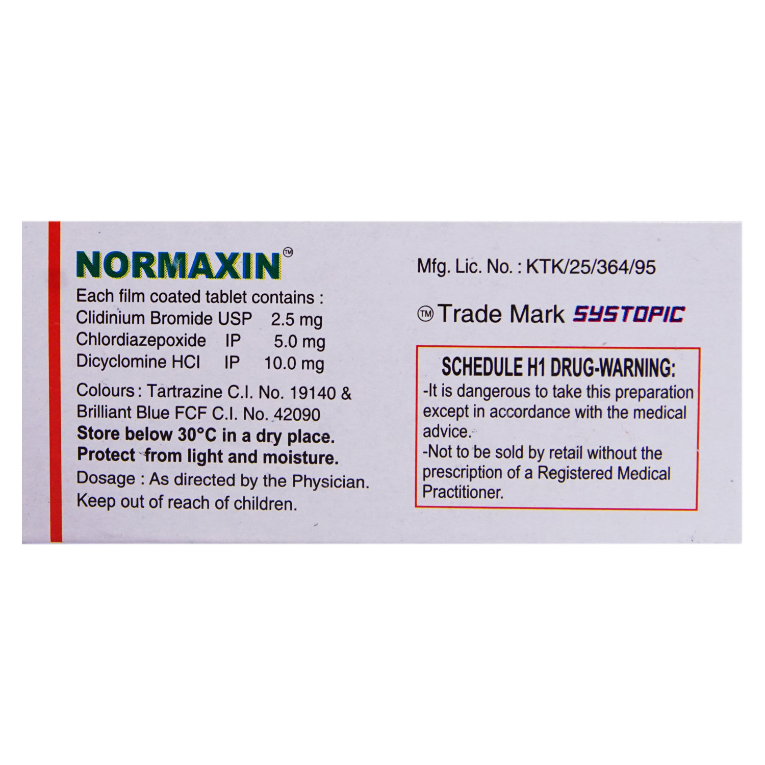 Normaxin Tablet 10's, Pack of 10 TABLETS Normaxin Tablet 10's, Pack of 10 TABLETS