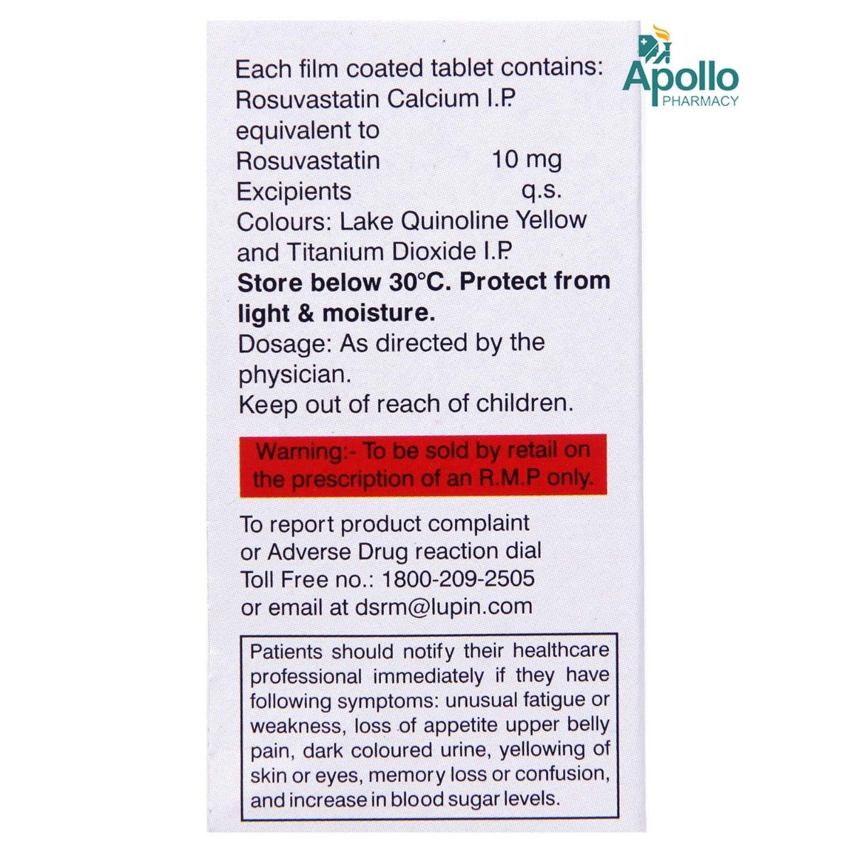 Novastat 10 Tablet 15's, Pack of 15 TabletS Novastat 10 Tablet 15's, Pack of 15 TabletS