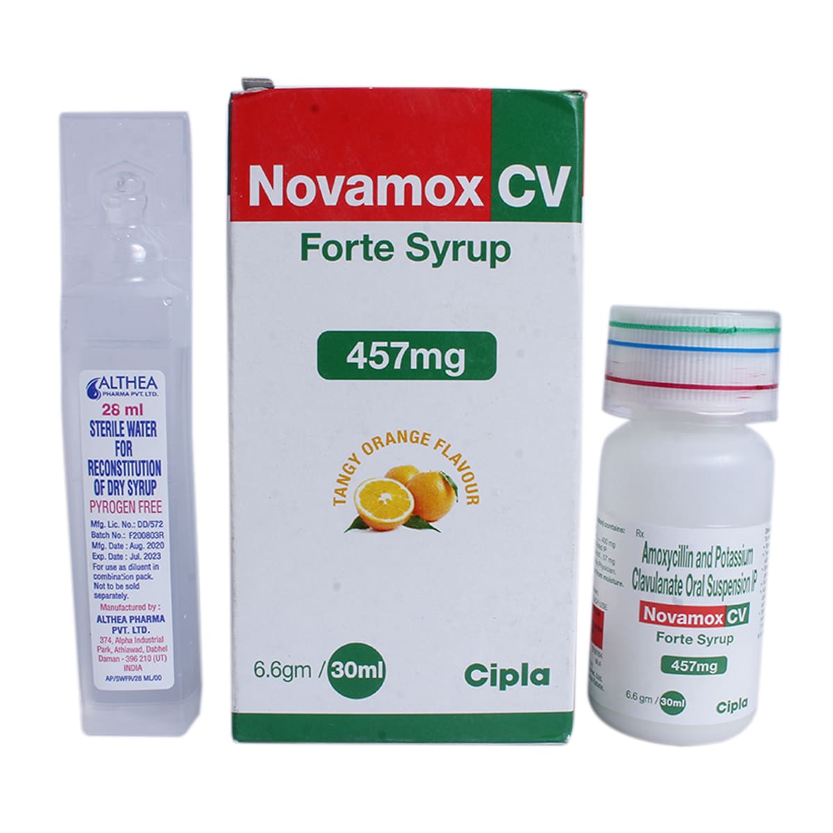 Buy Novamox Cv Forte Syrup 30 ml Online