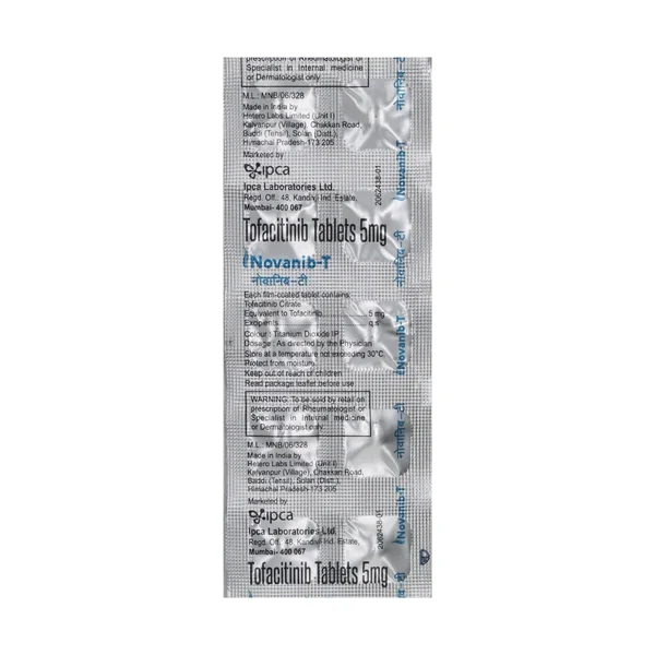 Novanib-T 5 Tablet 10's, Pack of 10 TABLETS