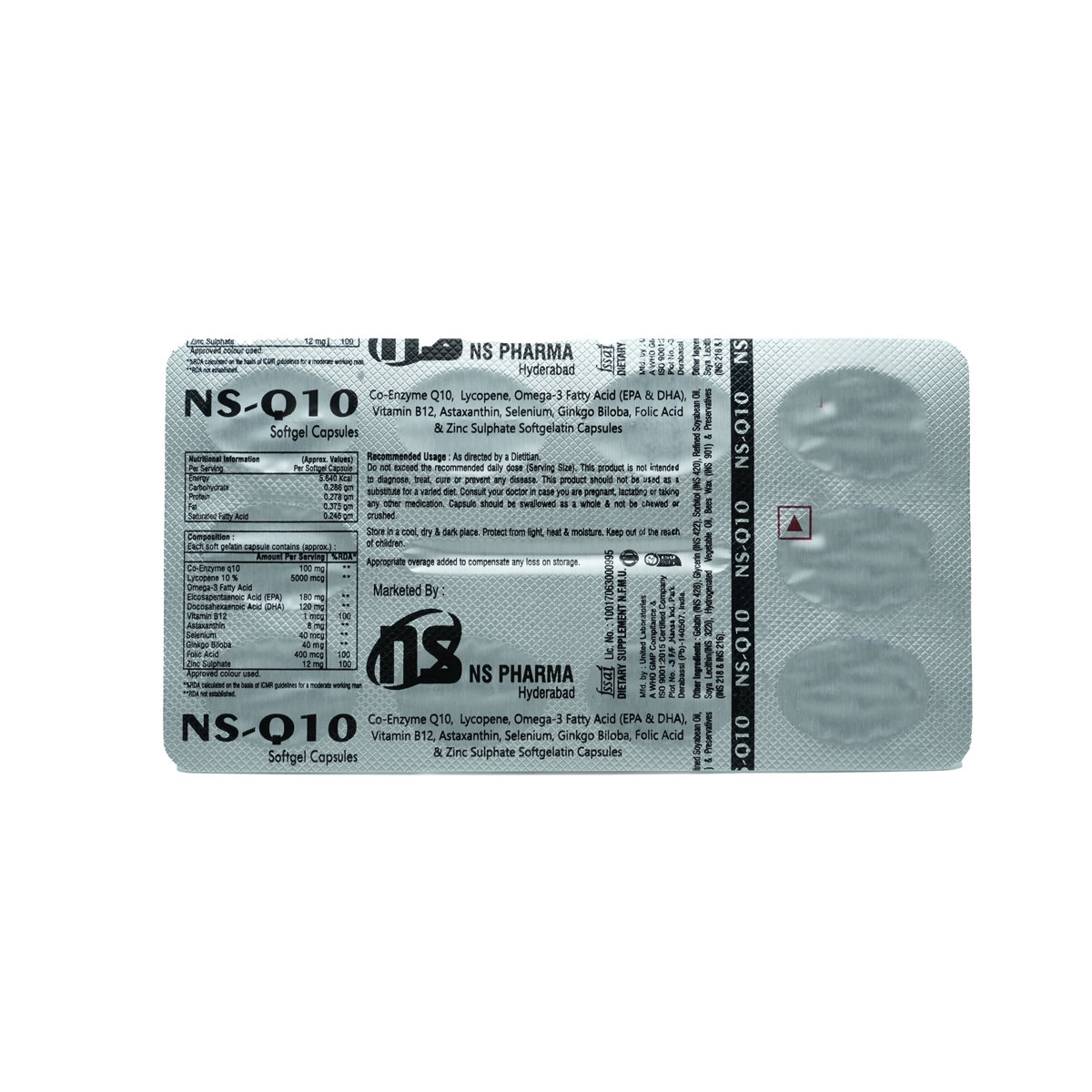 NS-Q10 Softgel Capsule 10's, Pack of 10 NS-Q10 Softgel Capsule 10's, Pack of 10