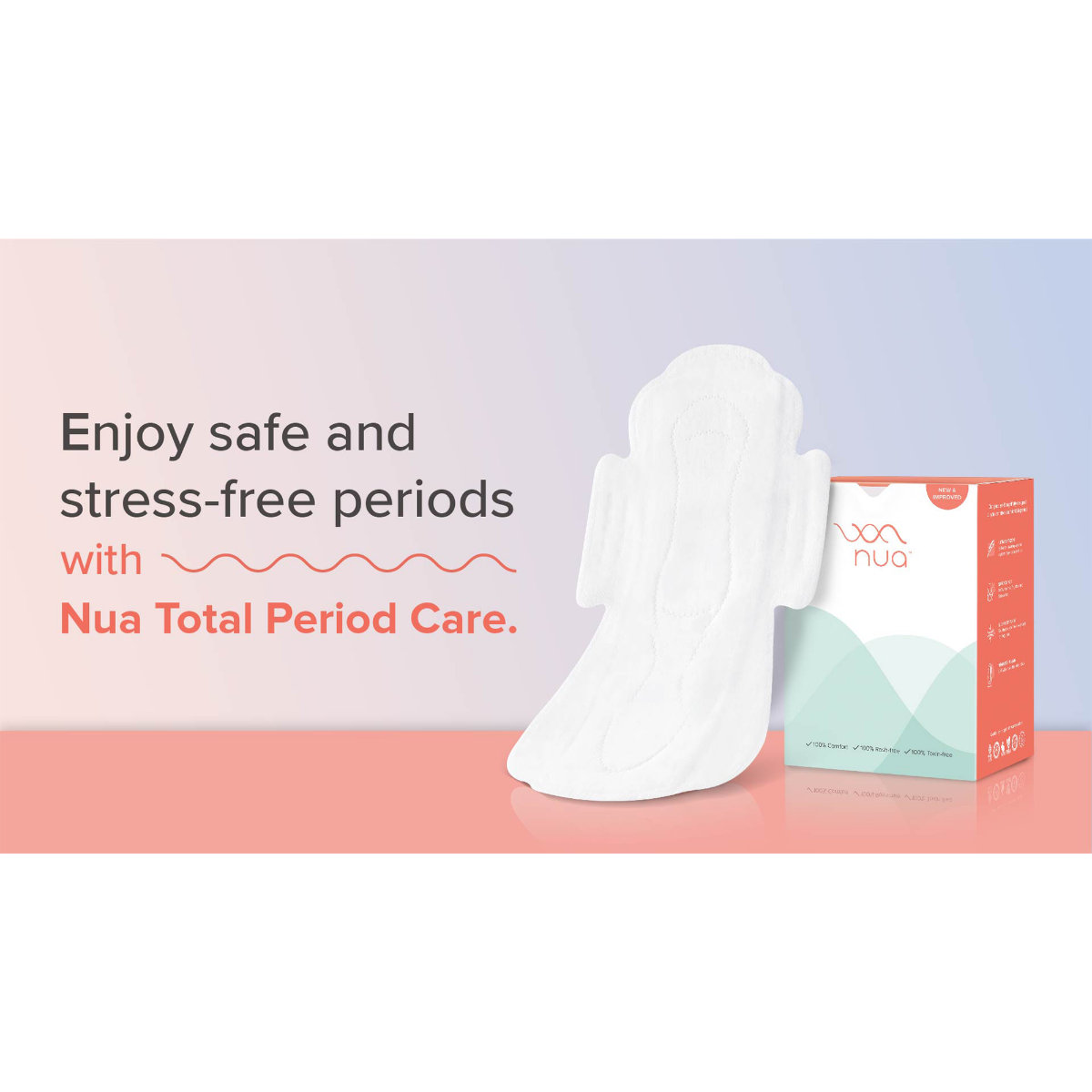 Nua Ultra-Safe Sanitary Pads with Security Shield Covers, 12 Count (3XL+, 5XL, 4L), Pack of 1 Nua Ultra-Safe Sanitary Pads with Security Shield Covers, 12 Count (3XL+, 5XL, 4L), Pack of 1