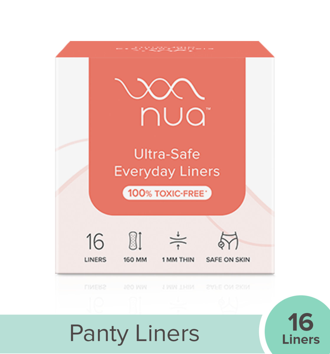 Nua Ultra-Safe Everyday Panty Liners, 16 Count, Pack of 1 Nua Ultra-Safe Everyday Panty Liners, 16 Count, Pack of 1