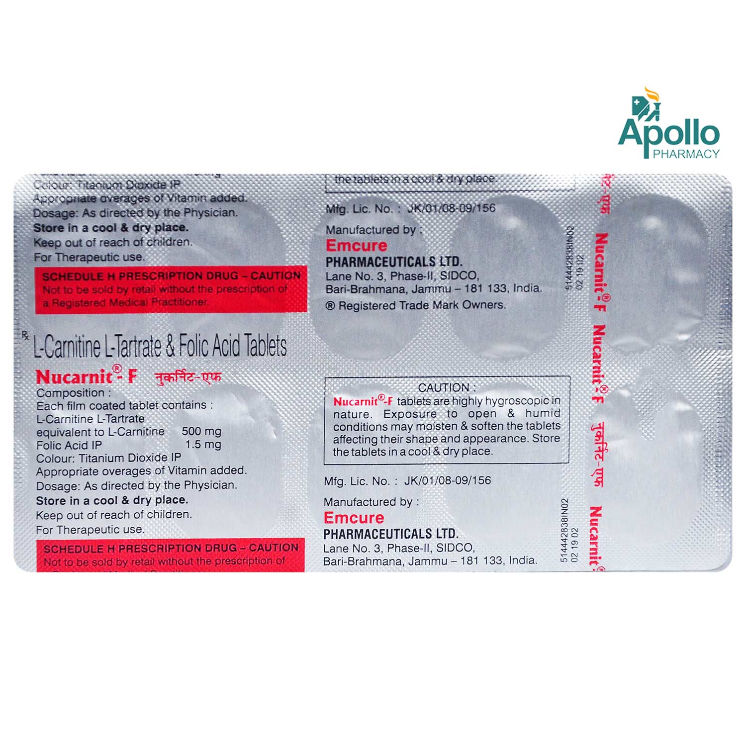 Nucarnit-F Tablet 10's, Pack of 10 TabletS Nucarnit-F Tablet 10's, Pack of 10 TabletS