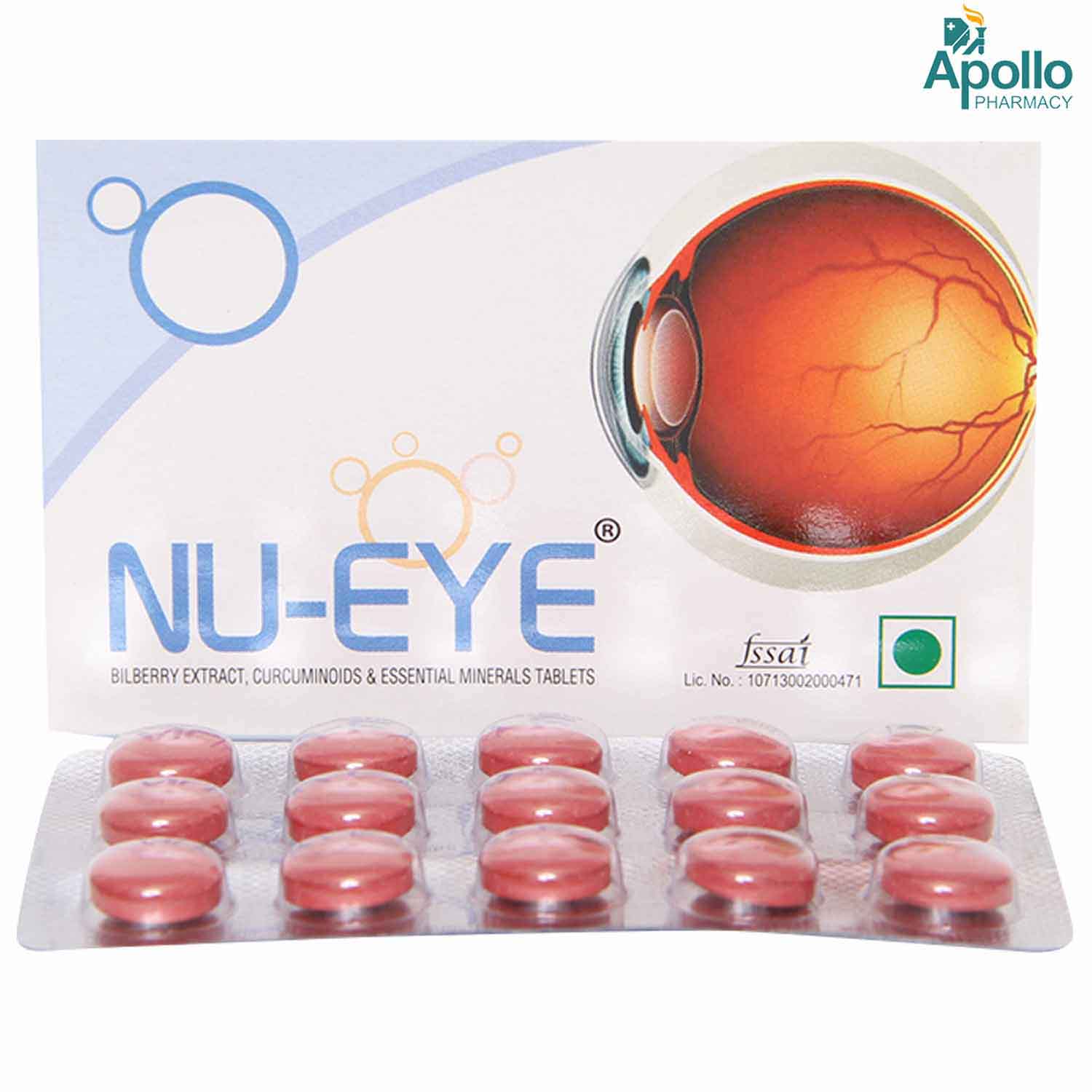 NU-Eye Tablet 15's, Pack of 15 TABLETS NU-Eye Tablet 15's, Pack of 15 TABLETS