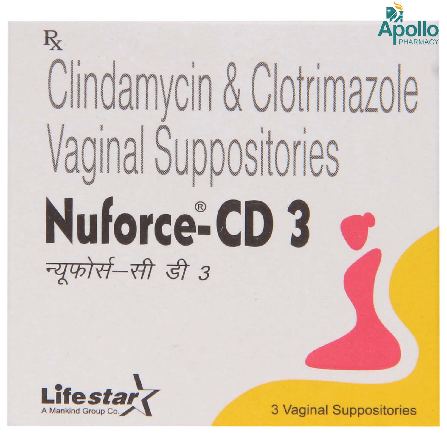Nuforce CD 3 Vag Suppositories 3's, Pack of 3 SUPPOSITORYS Nuforce CD 3 Vag Suppositories 3's, Pack of 3 SUPPOSITORYS