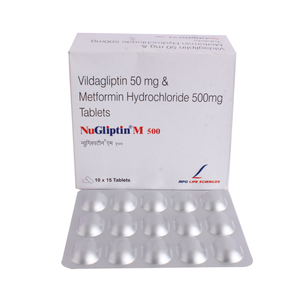 Nugliptin M 500/50mg Tablet 15's, Pack of 15 TabletS Nugliptin M 500/50mg Tablet 15's, Pack of 15 TabletS