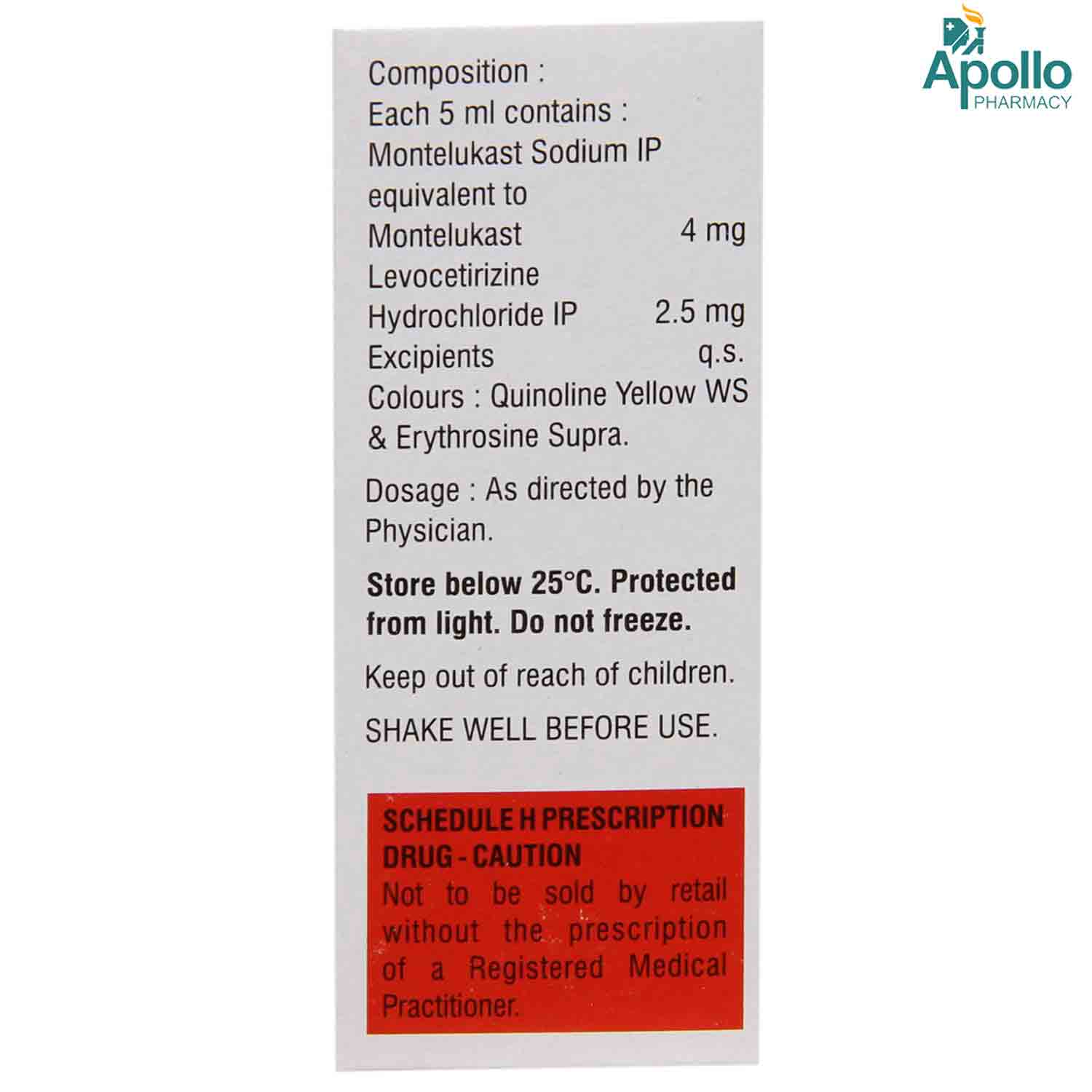 Nukast-4 Syrup 60 ml, Pack of 1 SYRUP Nukast-4 Syrup 60 ml, Pack of 1 SYRUP