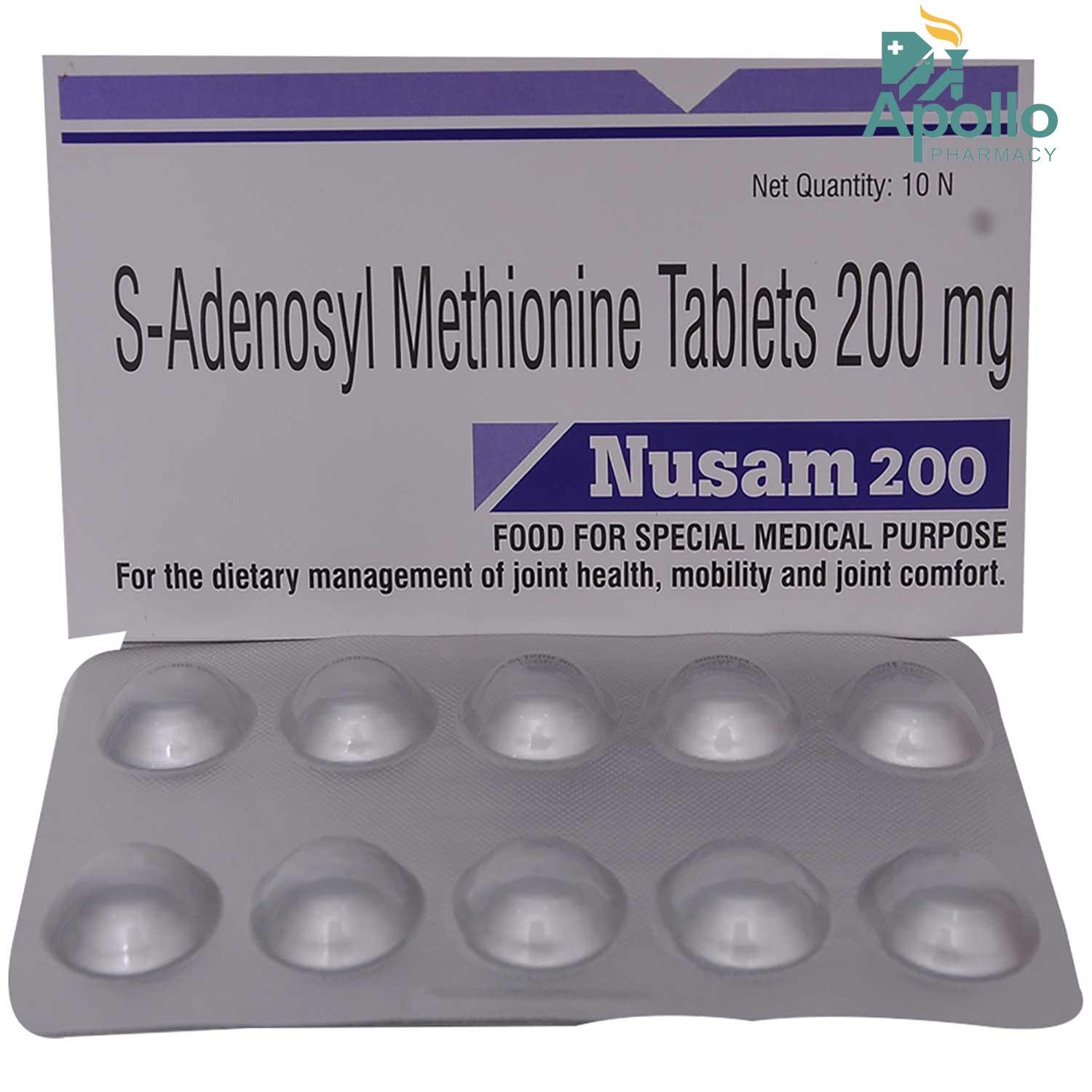 Nusam 200 Tablet 10's, Pack of 10 TABLETS Nusam 200 Tablet 10's, Pack of 10 TABLETS
