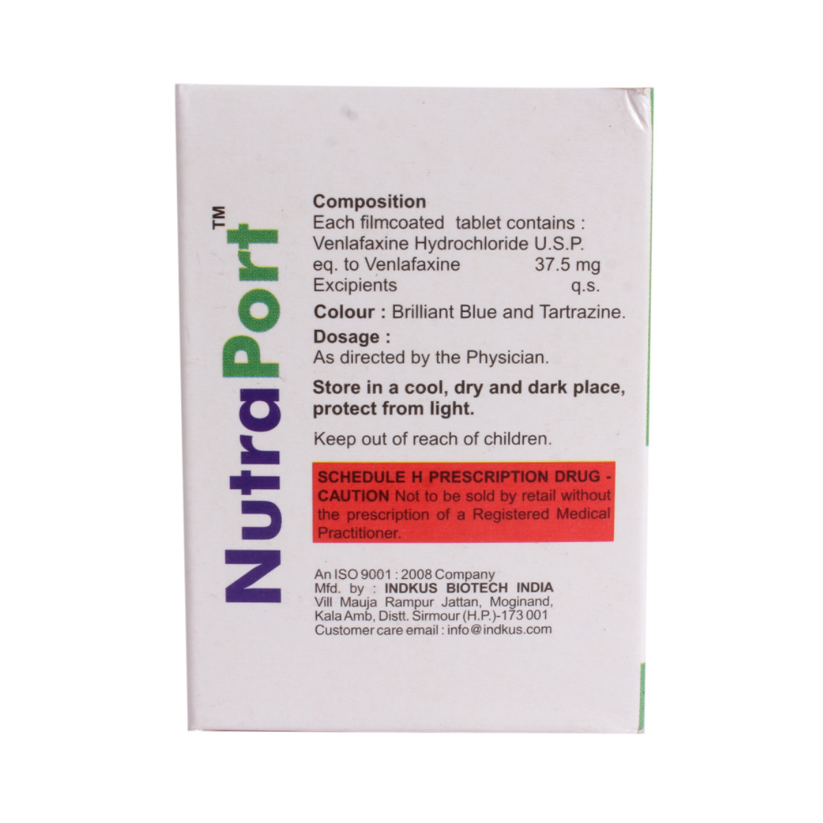 Nutraport 37.5 mg Tablet 10's, Pack of 10 TABLETS Nutraport 37.5 mg Tablet 10's, Pack of 10 TABLETS