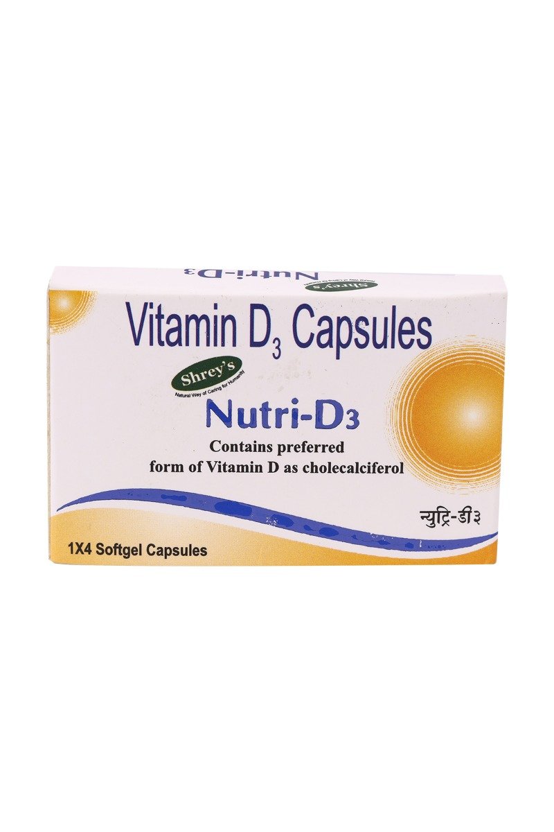 Nutri-D3 Capsule 4's, Pack of 4 Nutri-D3 Capsule 4's, Pack of 4