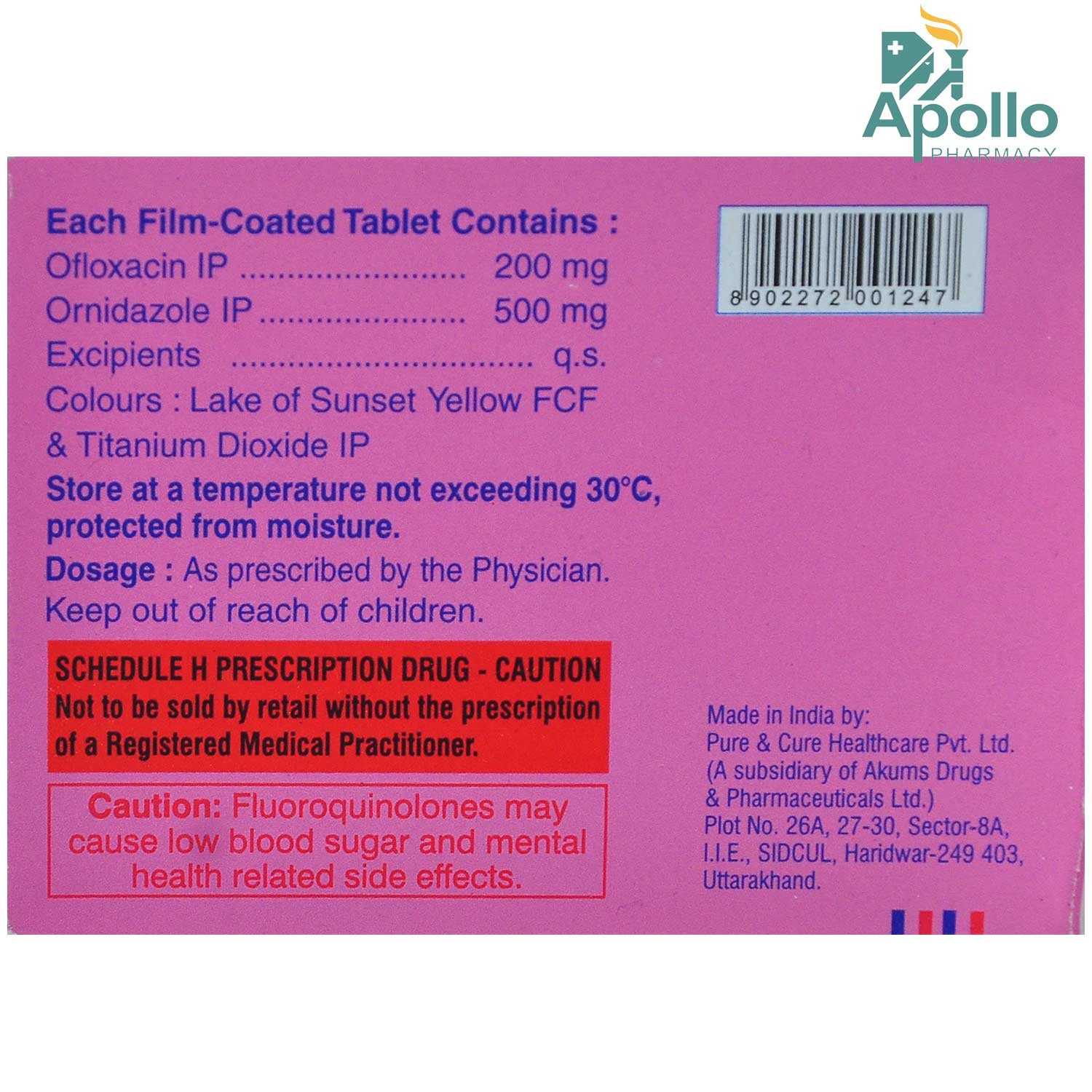 OCEBRAN OZ TABLET, Pack of 10 TABLETS OCEBRAN OZ TABLET, Pack of 10 TABLETS