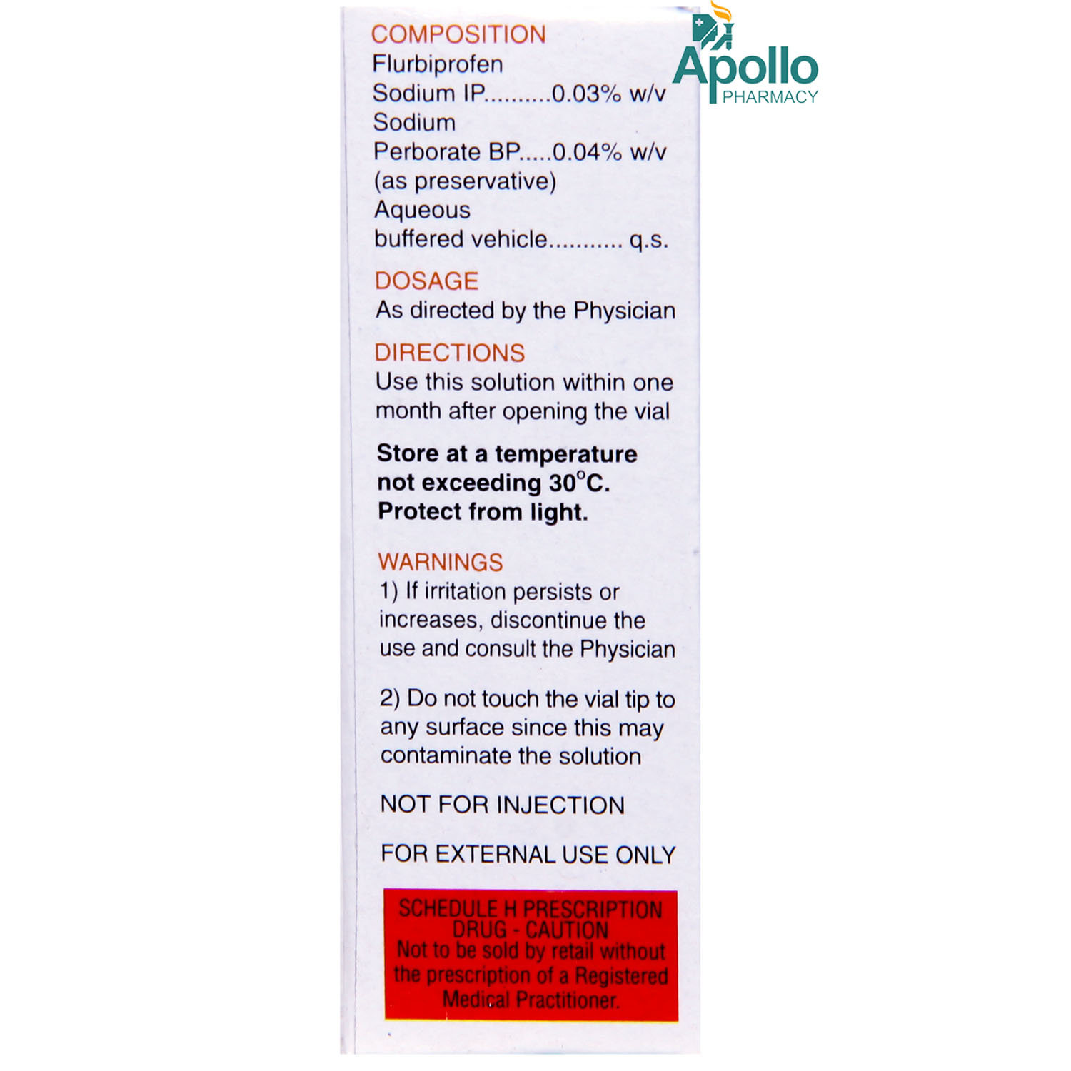 OCUFLUR EYE&EAR DROPS 5ML, Pack of 1 DROPS OCUFLUR EYE&EAR DROPS 5ML, Pack of 1 DROPS