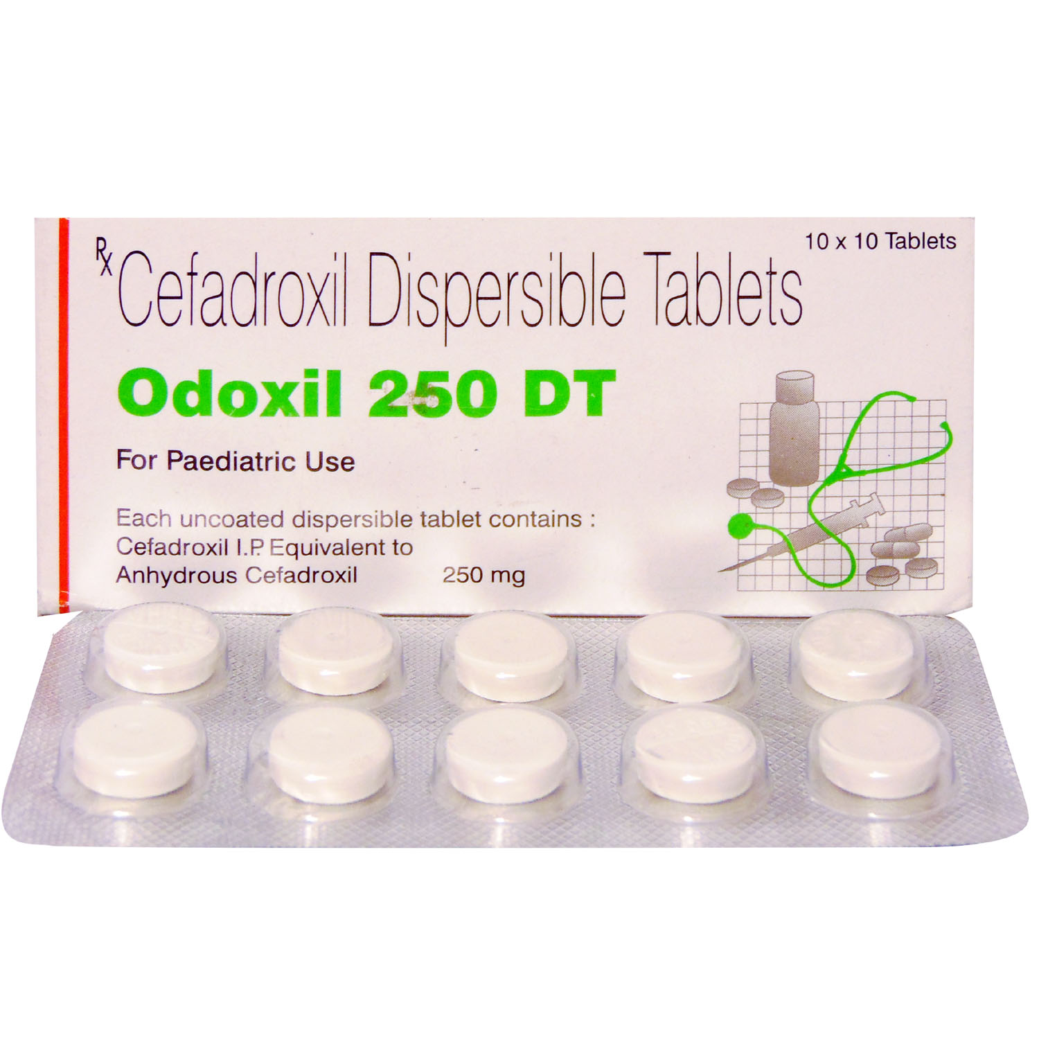 Odoxil 250 DT Tablet 10's, Pack of 10 TabletS Odoxil 250 DT Tablet 10's, Pack of 10 TabletS