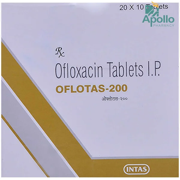 OFLOTAS 200MG TABLET, Pack of 10 TABLETS