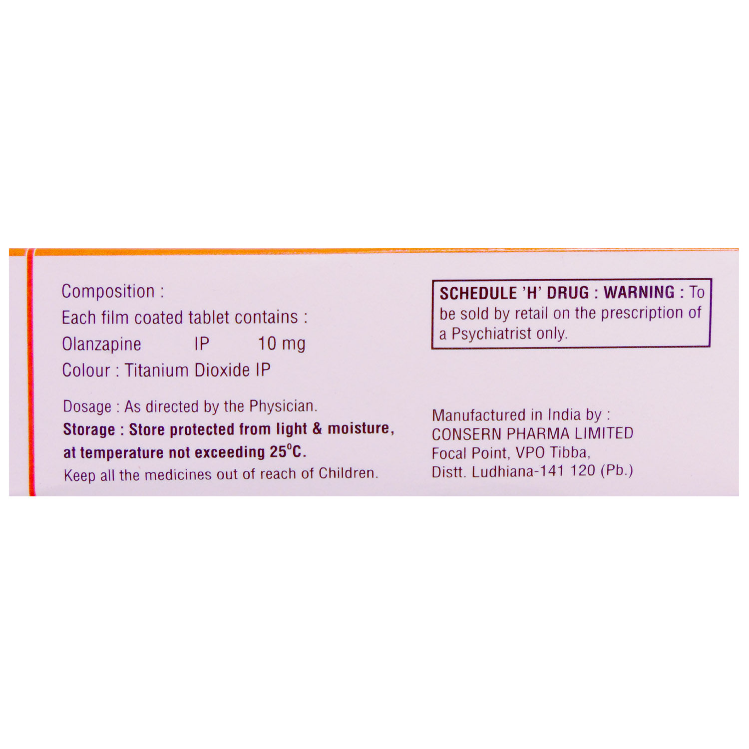 Olanex 10 Tablet 10's, Pack of 10 TABLETS Olanex 10 Tablet 10's, Pack of 10 TABLETS