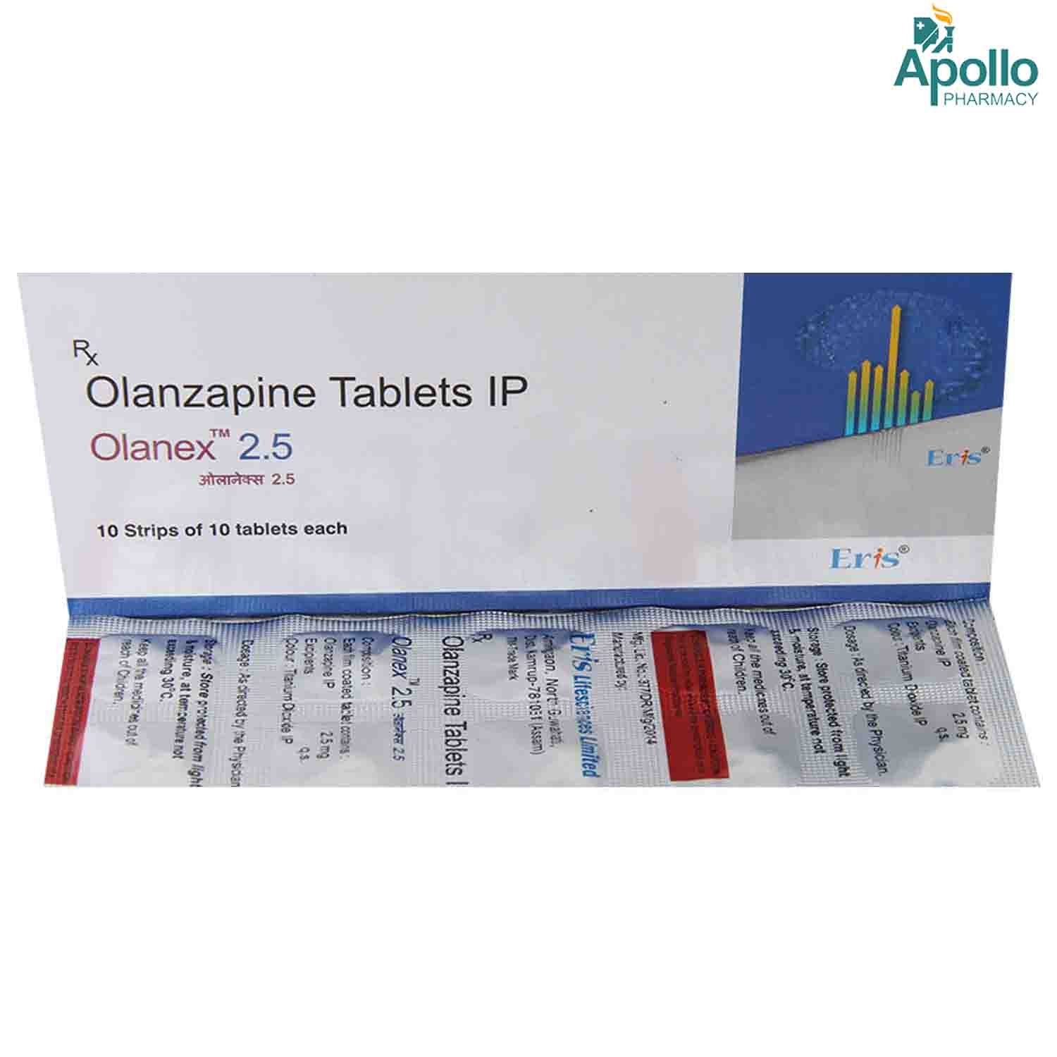 Olanex 2.5 Tablet 10's, Pack of 10 TABLETS Olanex 2.5 Tablet 10's, Pack of 10 TABLETS