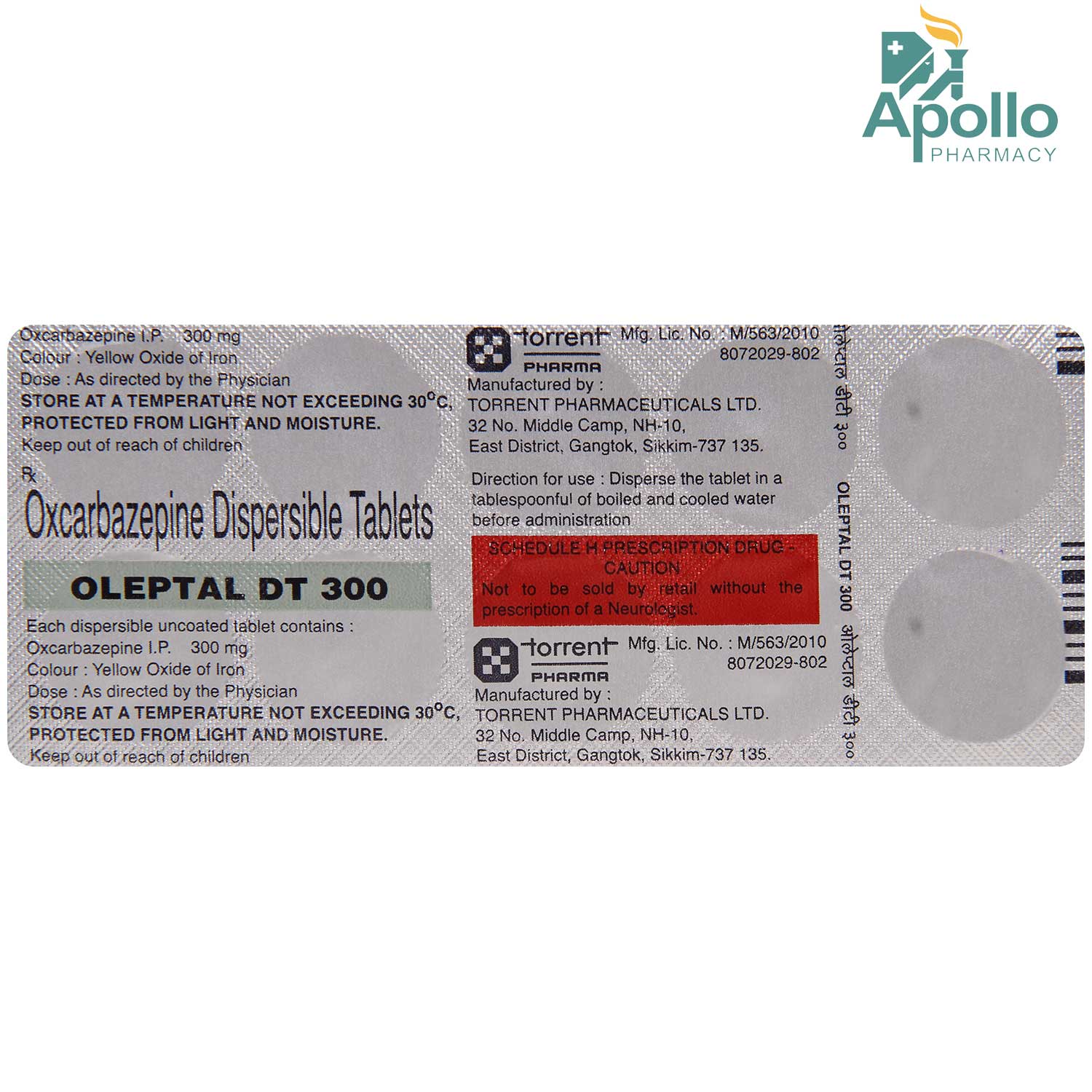 Oleptal DT 300 Tablet 10's, Pack of 10 TABLETS Oleptal DT 300 Tablet 10's, Pack of 10 TABLETS