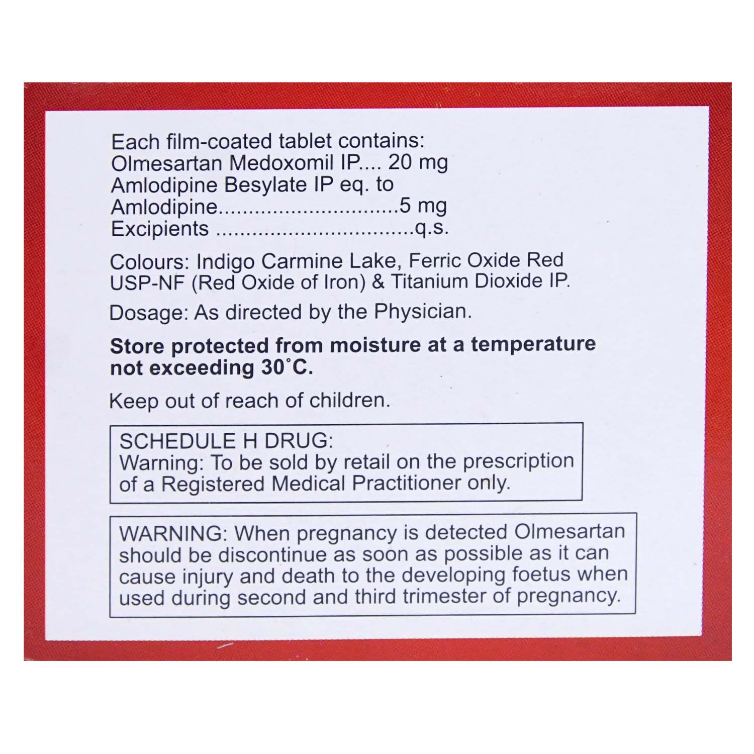 Olkem-20 AM Tablet 15's, Pack of 15 TABLETS Olkem-20 AM Tablet 15's, Pack of 15 TABLETS