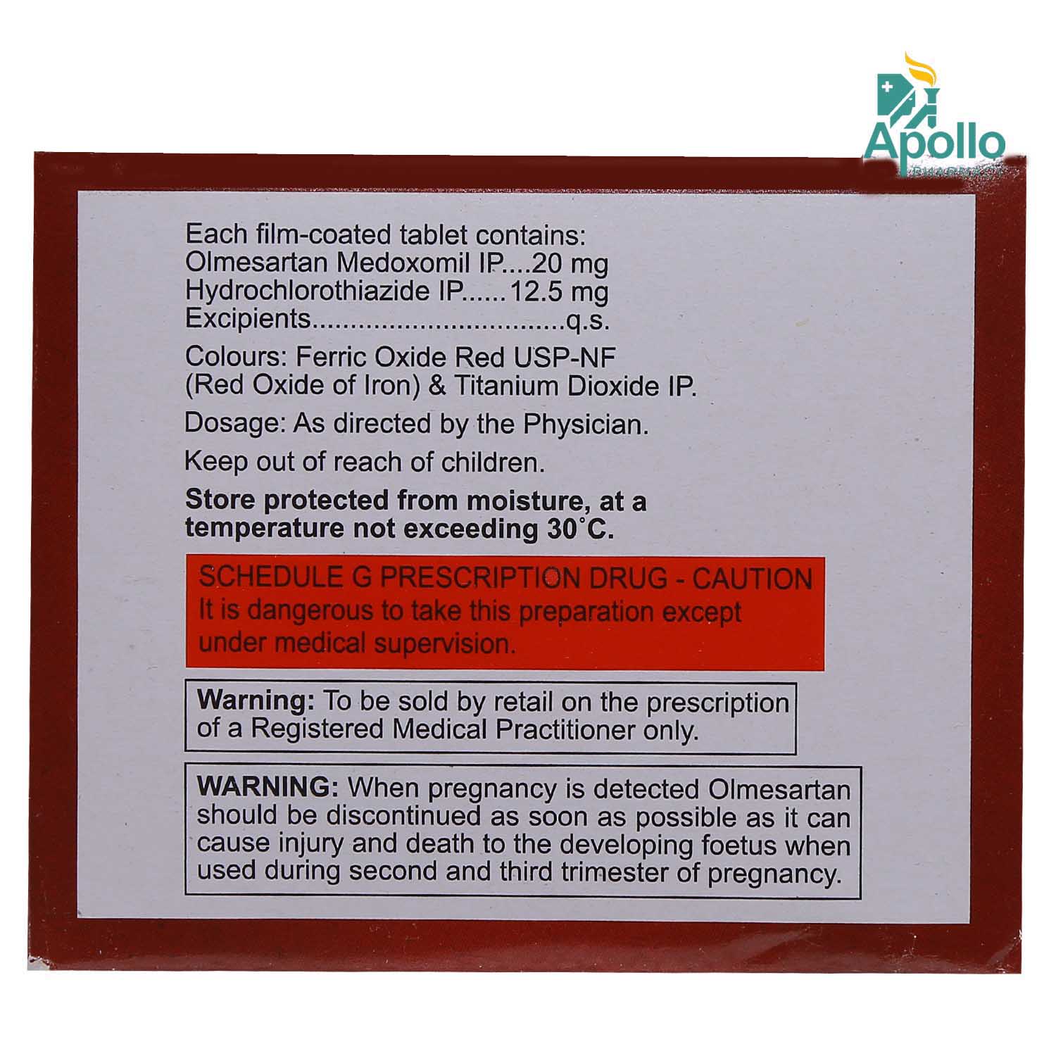 Olkem-20H Tablet 15's, Pack of 15 TABLETS Olkem-20H Tablet 15's, Pack of 15 TABLETS