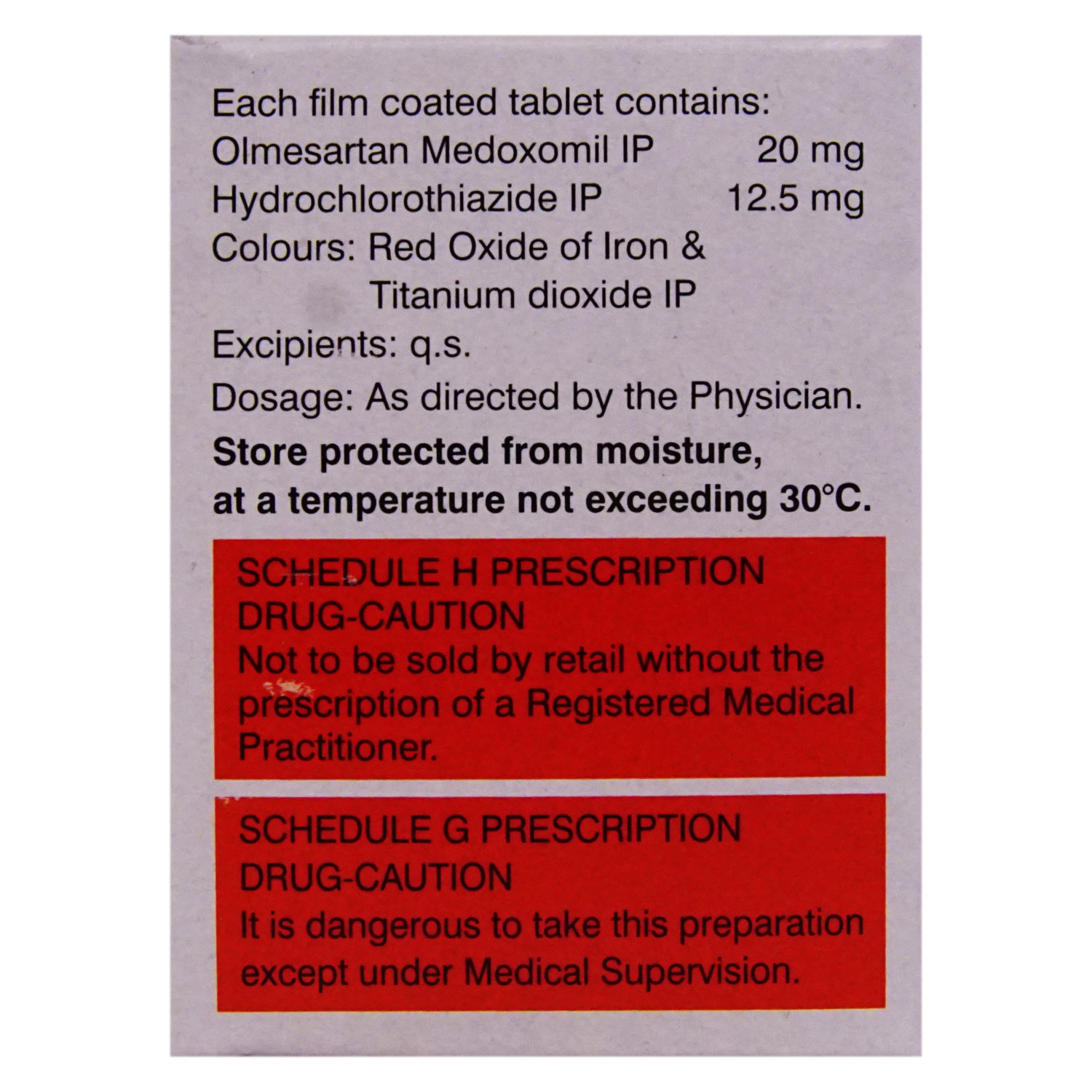 Olmetrack H Tablet 10's, Pack of 10 TABLETS Olmetrack H Tablet 10's, Pack of 10 TABLETS
