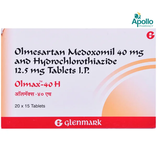 Olmax-40 H Tablet 15's, Pack of 15 TabletS