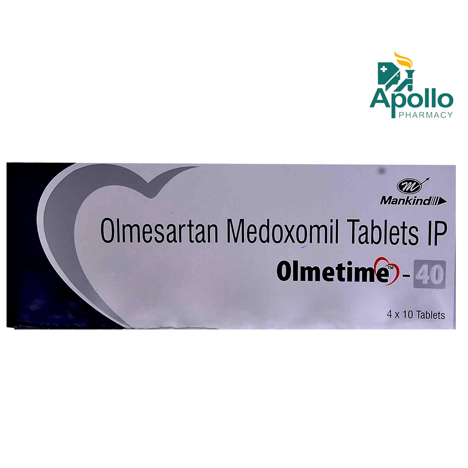 Olmetime 40 Tablet 10's, Pack of 10 TABLETS Olmetime 40 Tablet 10's, Pack of 10 TABLETS