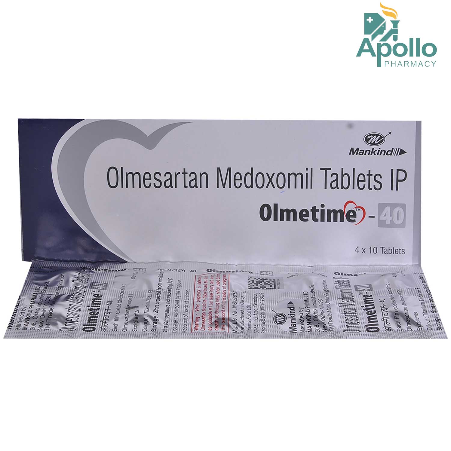 Olmetime 40 Tablet 10's, Pack of 10 TABLETS Olmetime 40 Tablet 10's, Pack of 10 TABLETS