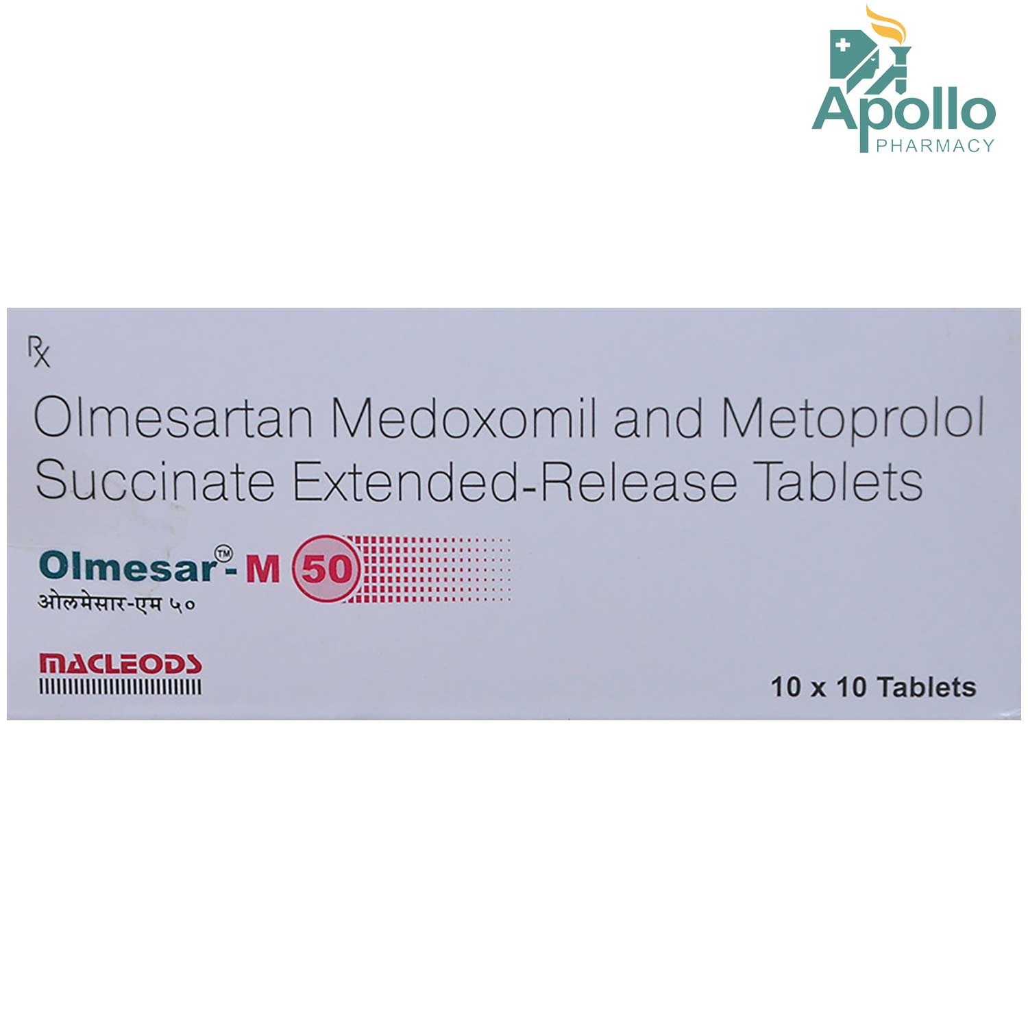 Buy Olmesar-M 50 Tablet 10's Online