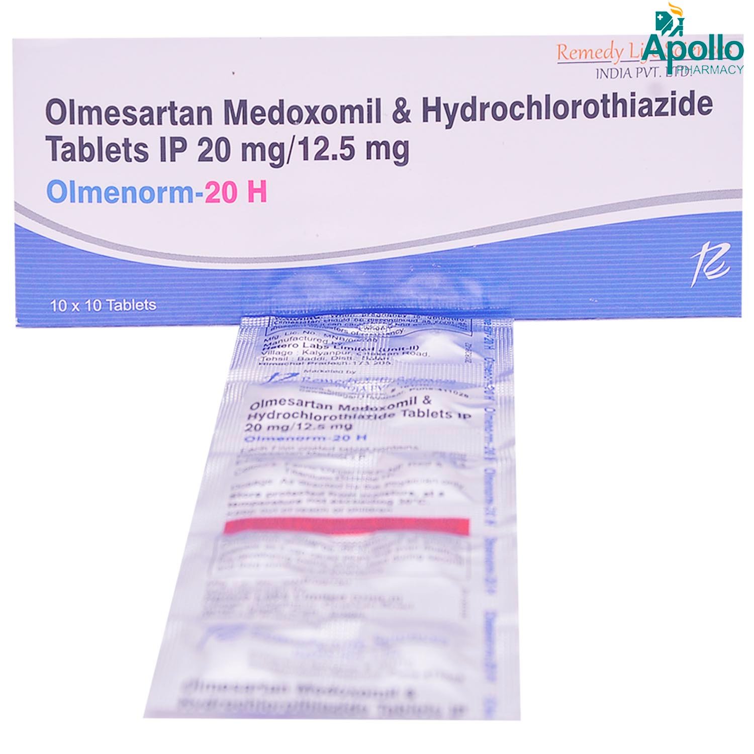 OLMENORM 20MG TABLET, Pack of 10 TABLETS OLMENORM 20MG TABLET, Pack of 10 TABLETS