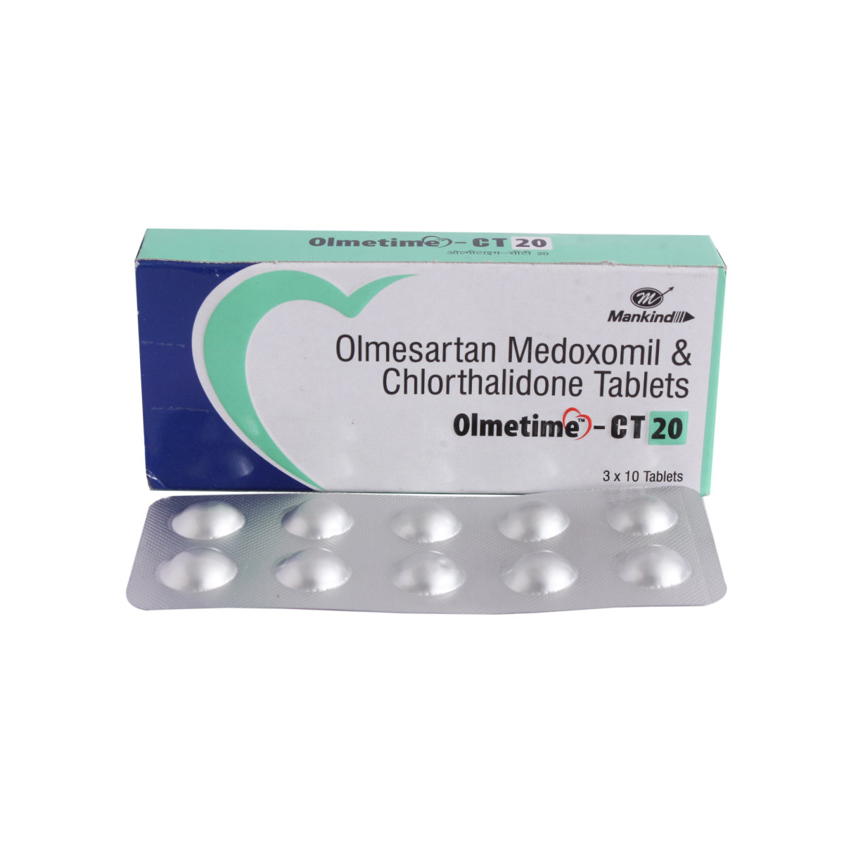 Olmetime-Ct 20mg Tablet 10's, Pack of 10 TabletS Olmetime-Ct 20mg Tablet 10's, Pack of 10 TabletS