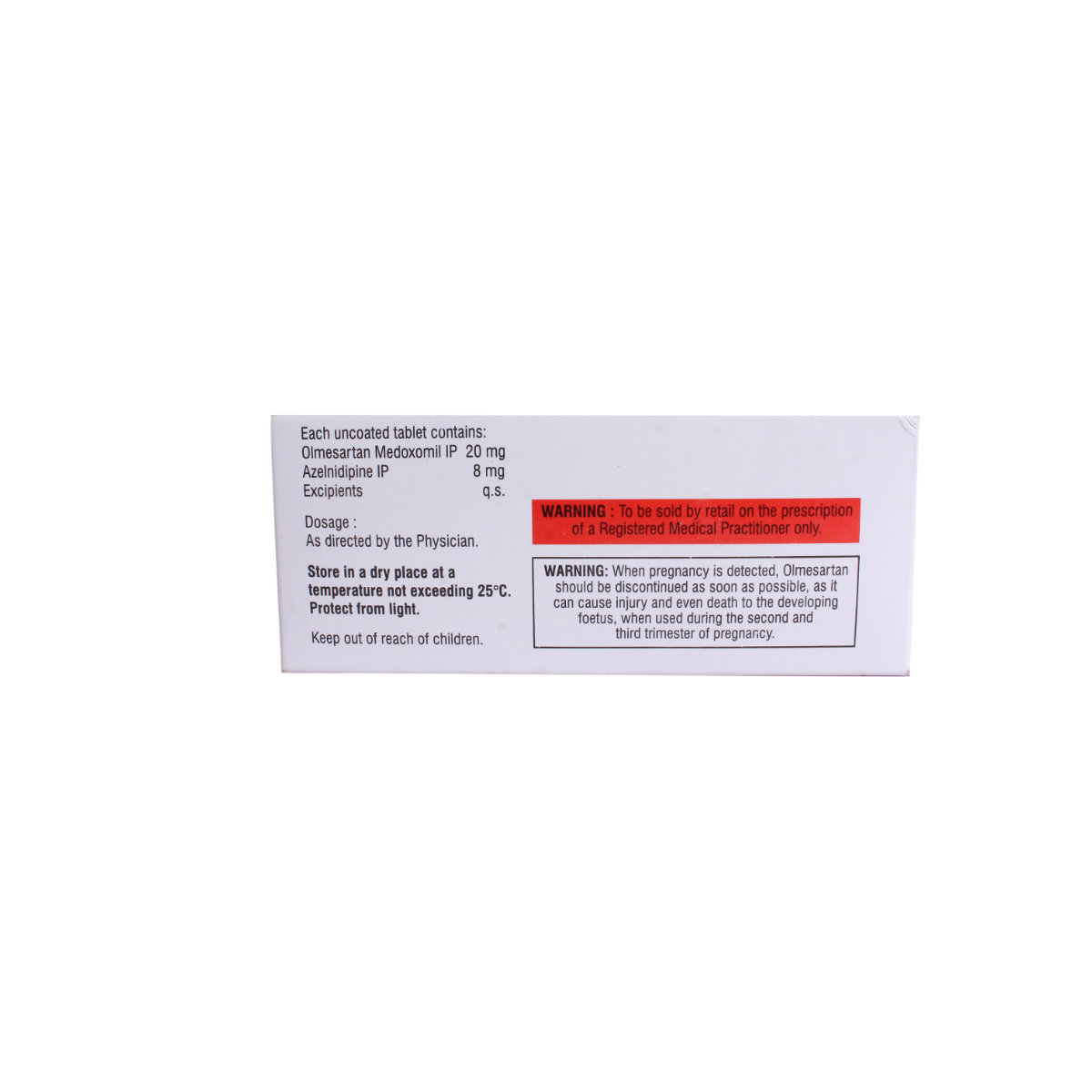 Olmesar Plus 20 Tablet 10's, Pack of 10 TABLETS Olmesar Plus 20 Tablet 10's, Pack of 10 TABLETS