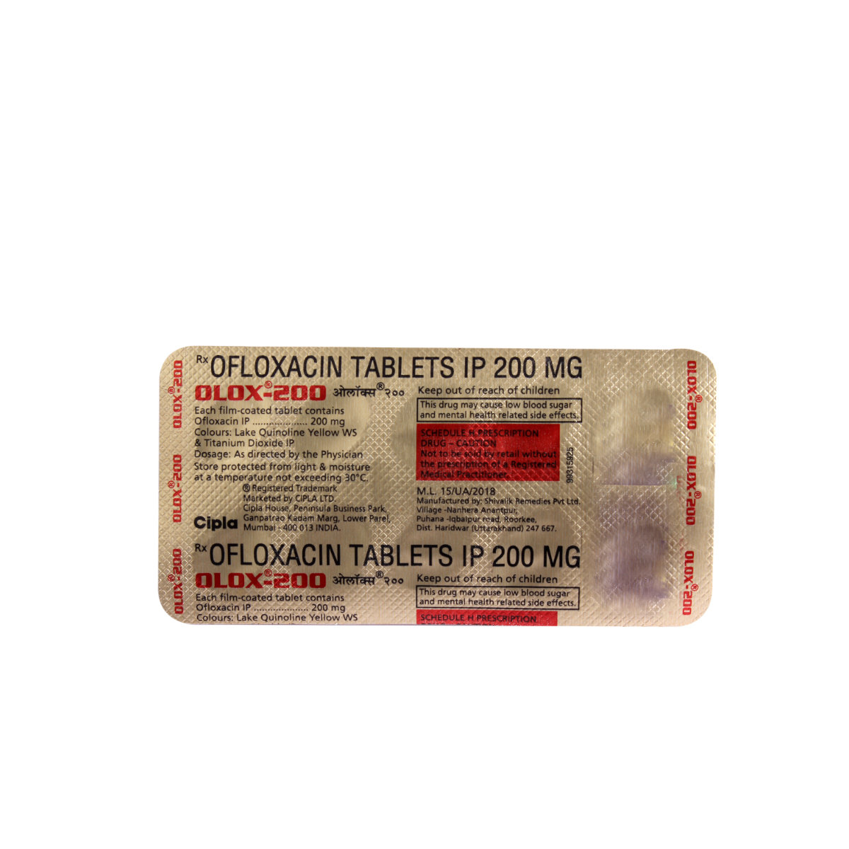 Olox 200 mg Tablet 10's, Pack of 10 TabletS Olox 200 mg Tablet 10's, Pack of 10 TabletS