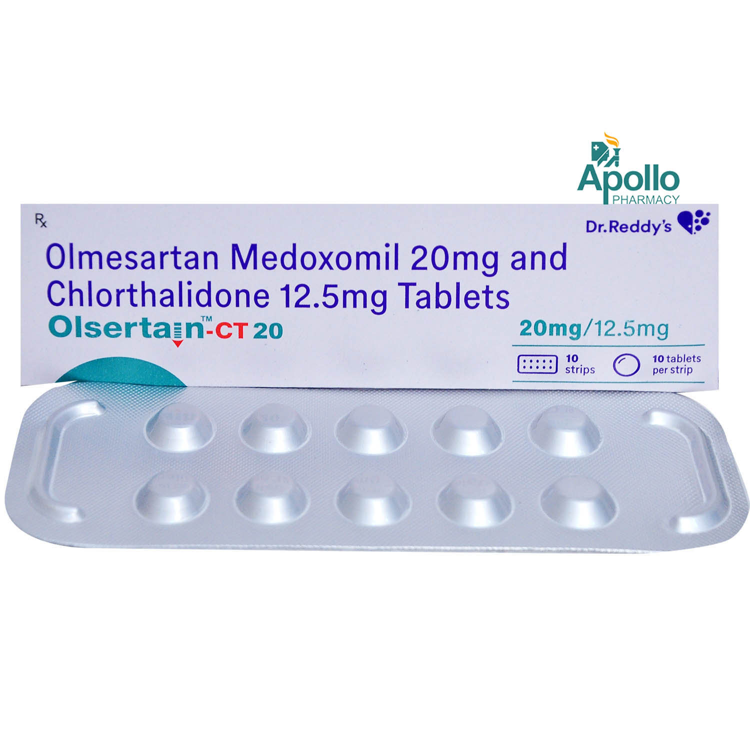 OLSERTAIN CT 20MG TABLET, Pack of 10 TABLETS OLSERTAIN CT 20MG TABLET, Pack of 10 TABLETS