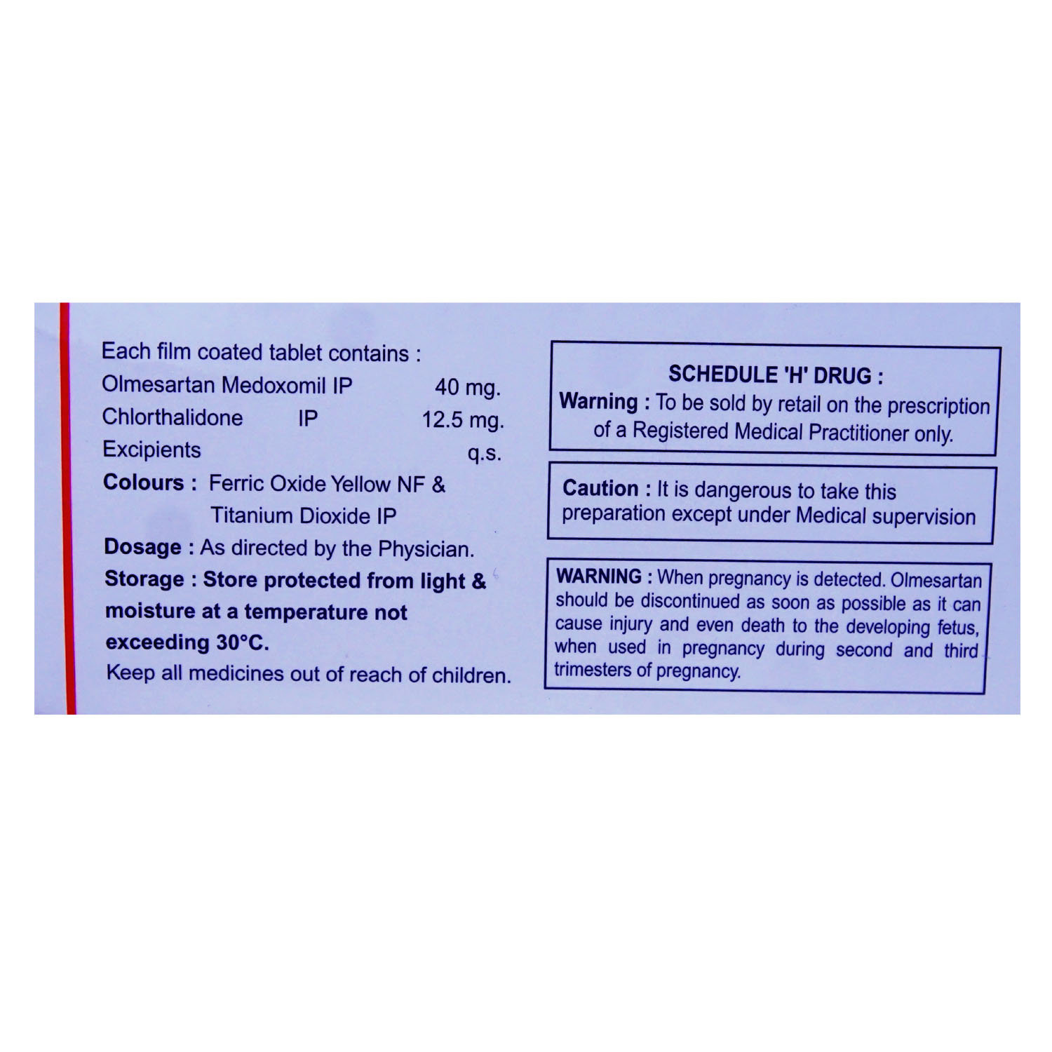 Olzox CH 40 Tablet 10's, Pack of 10 TABLETS Olzox CH 40 Tablet 10's, Pack of 10 TABLETS