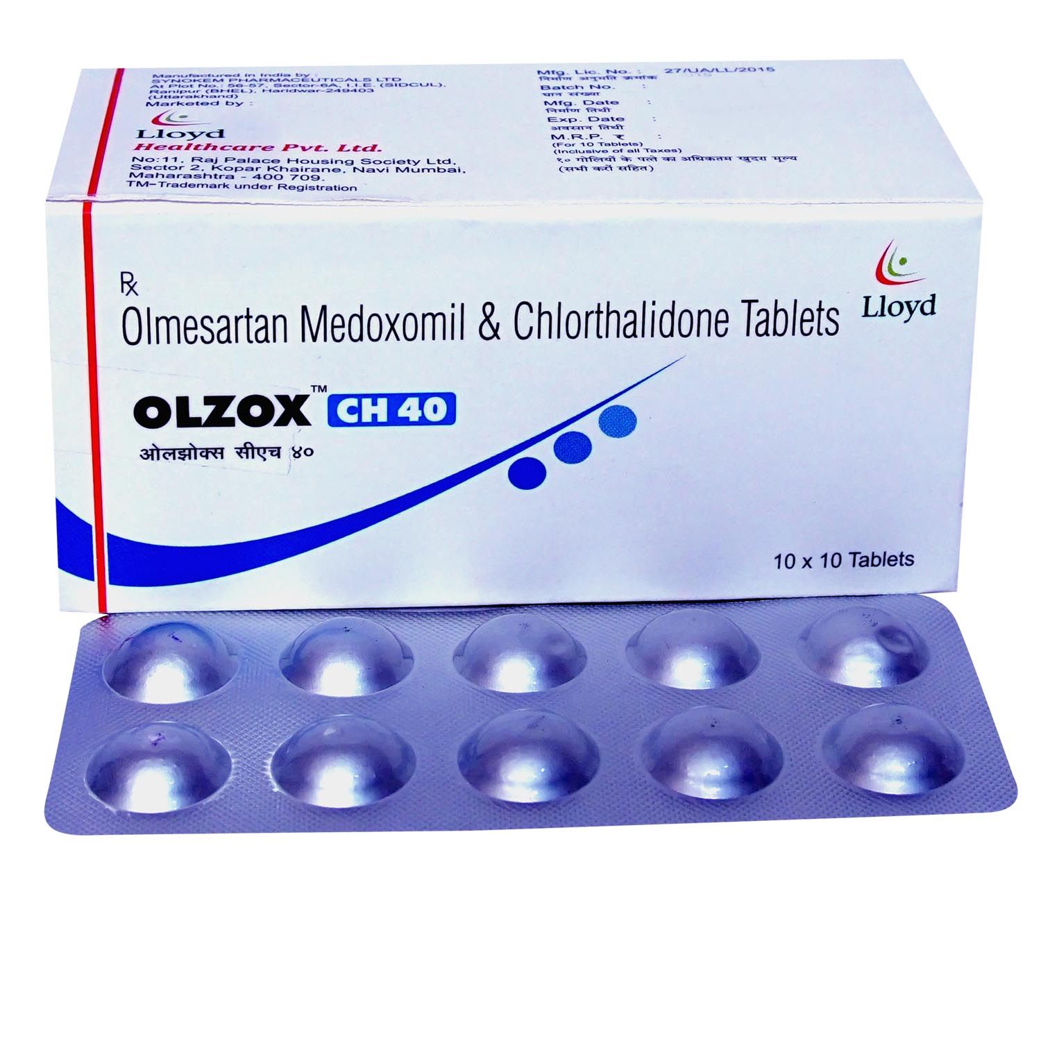 Buy Olzox CH 40 Tablet 10's Online