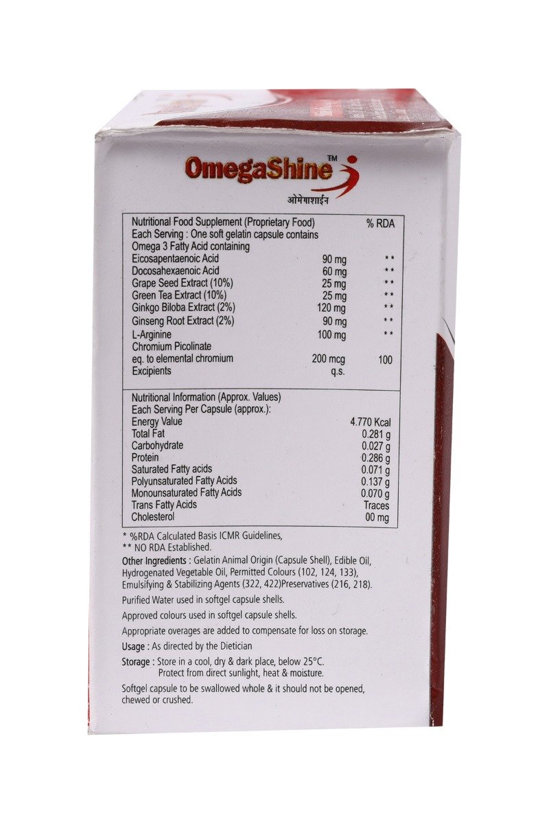 Omegashine Capsule 10's, Pack of 10 Omegashine Capsule 10's, Pack of 10
