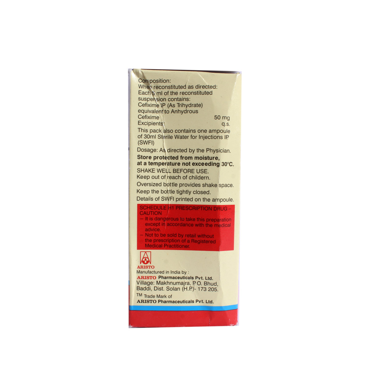 Omnicef-O 50 mg Oral Suspension 30 ml, Pack of 1 Suspension Omnicef-O 50 mg Oral Suspension 30 ml, Pack of 1 Suspension