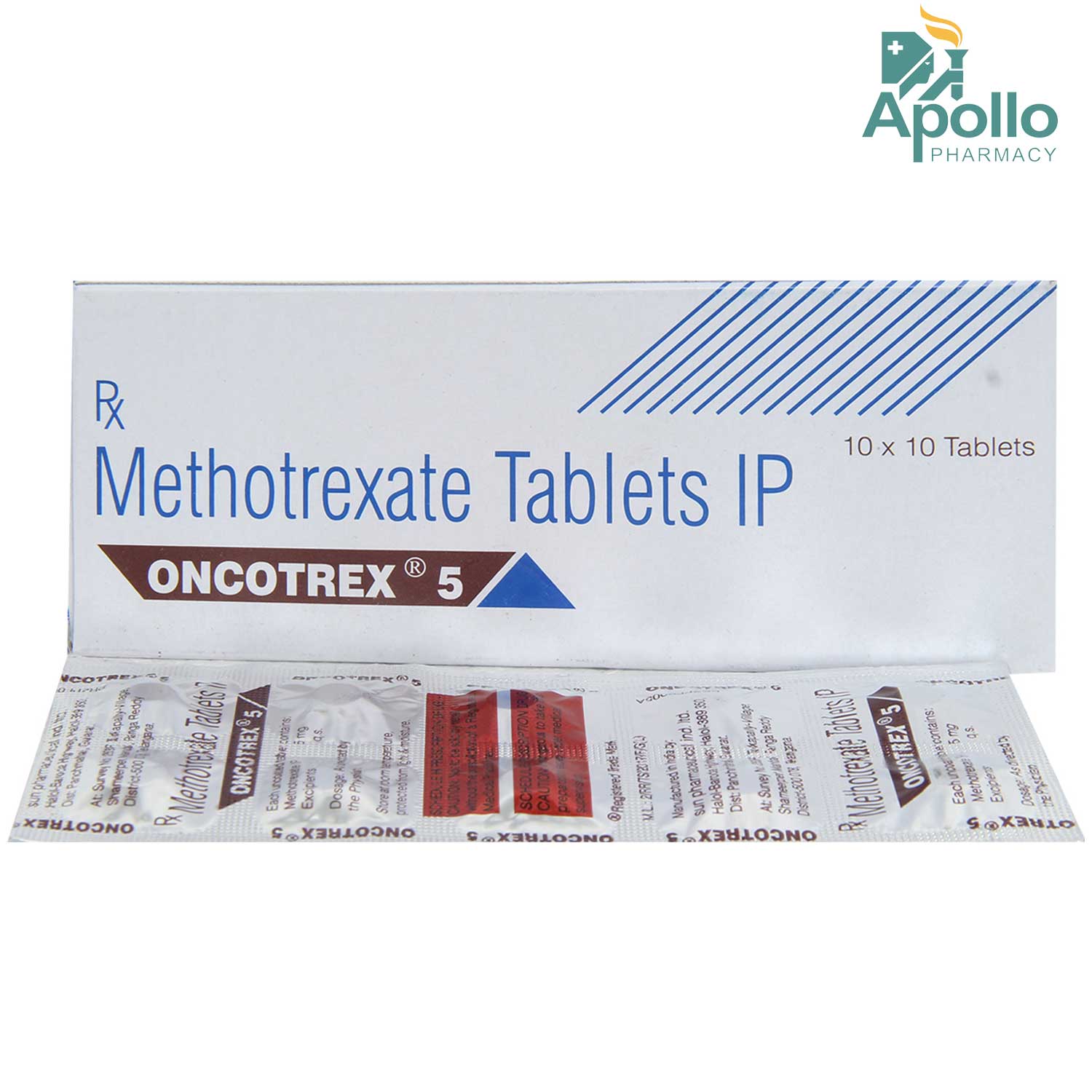 Oncotrex 5 Tablet 10's, Pack of 10 TABLETS Oncotrex 5 Tablet 10's, Pack of 10 TABLETS