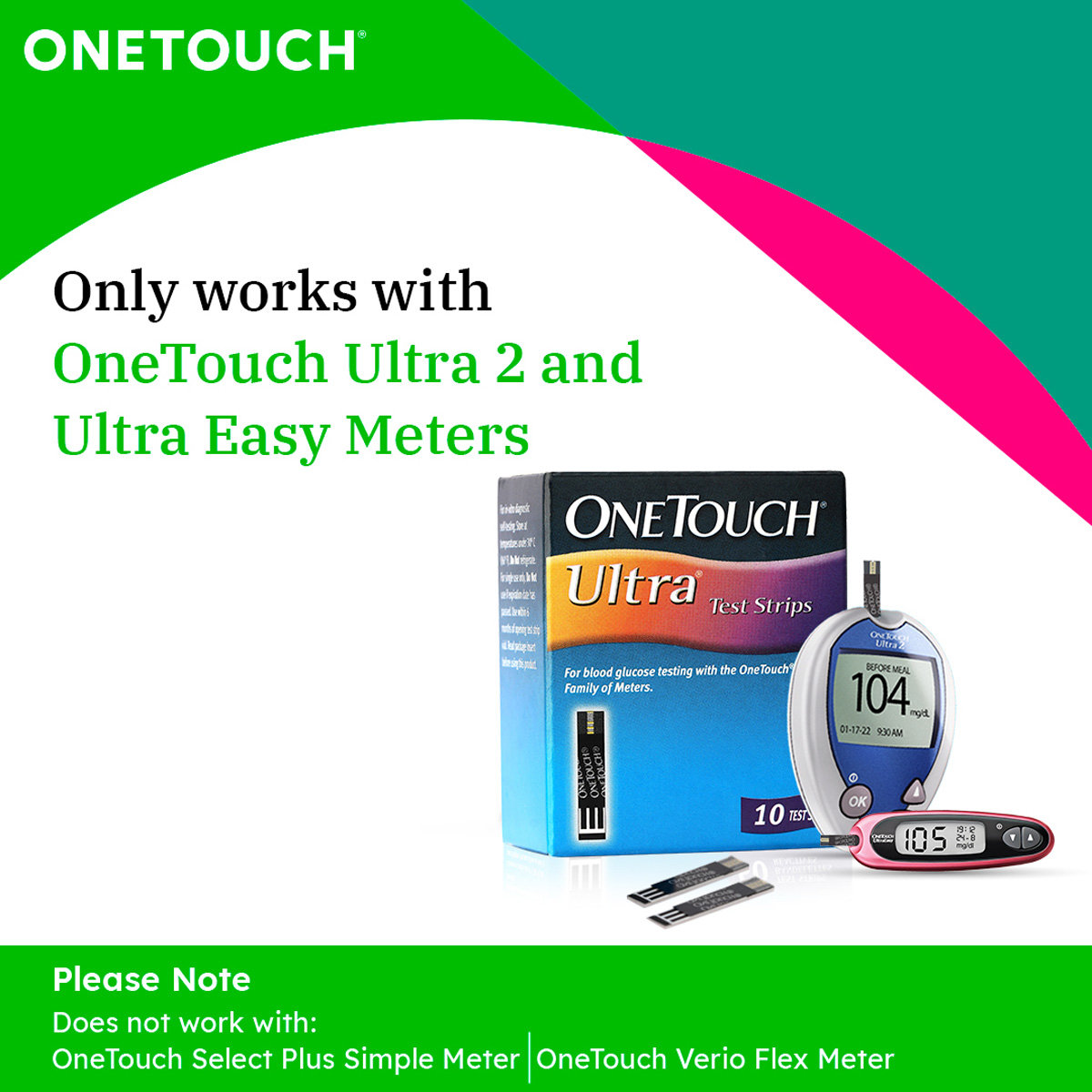 OneTouch Ultra Test Strips, 25 Count, Pack of 1 OneTouch Ultra Test Strips, 25 Count, Pack of 1