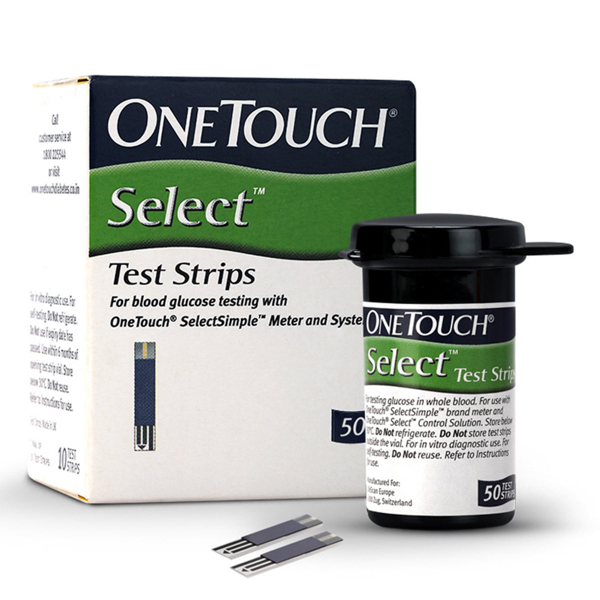 OneTouch Select Test Strips, 50 Count, Pack of 1 OneTouch Select Test Strips, 50 Count, Pack of 1