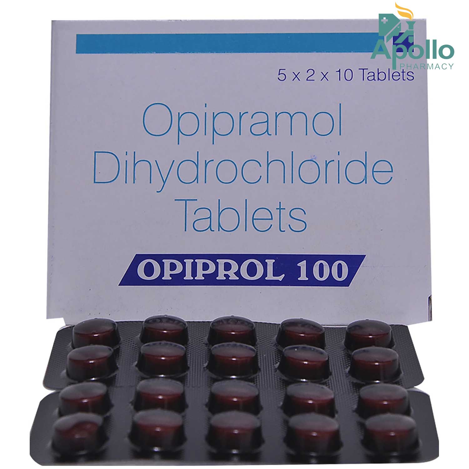 Opiprol 100 Tablet 10's, Pack of 10 TABLETS Opiprol 100 Tablet 10's, Pack of 10 TABLETS
