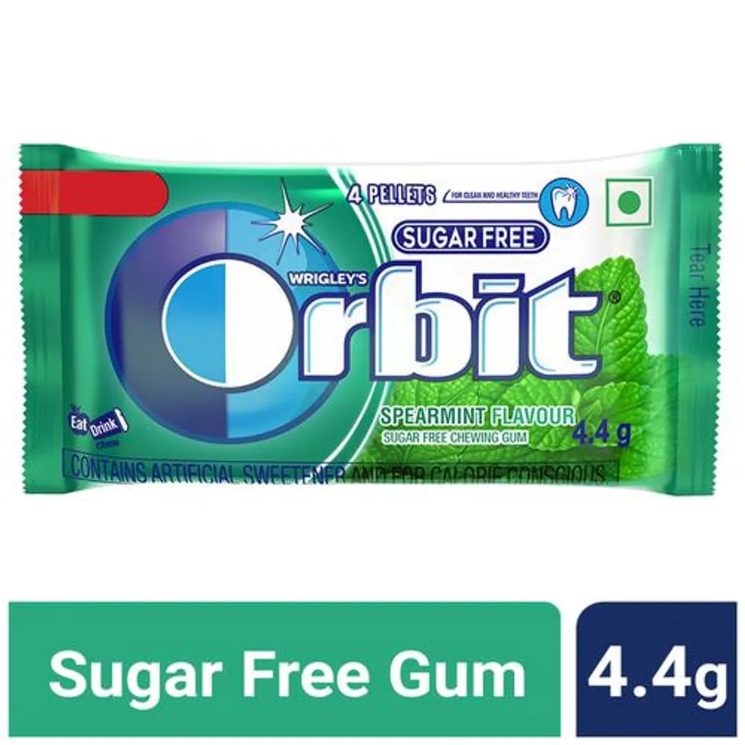 Orbit Spearmint Sugar Free, 1 Chewing Gum, Pack of 1 Orbit Spearmint Sugar Free, 1 Chewing Gum, Pack of 1