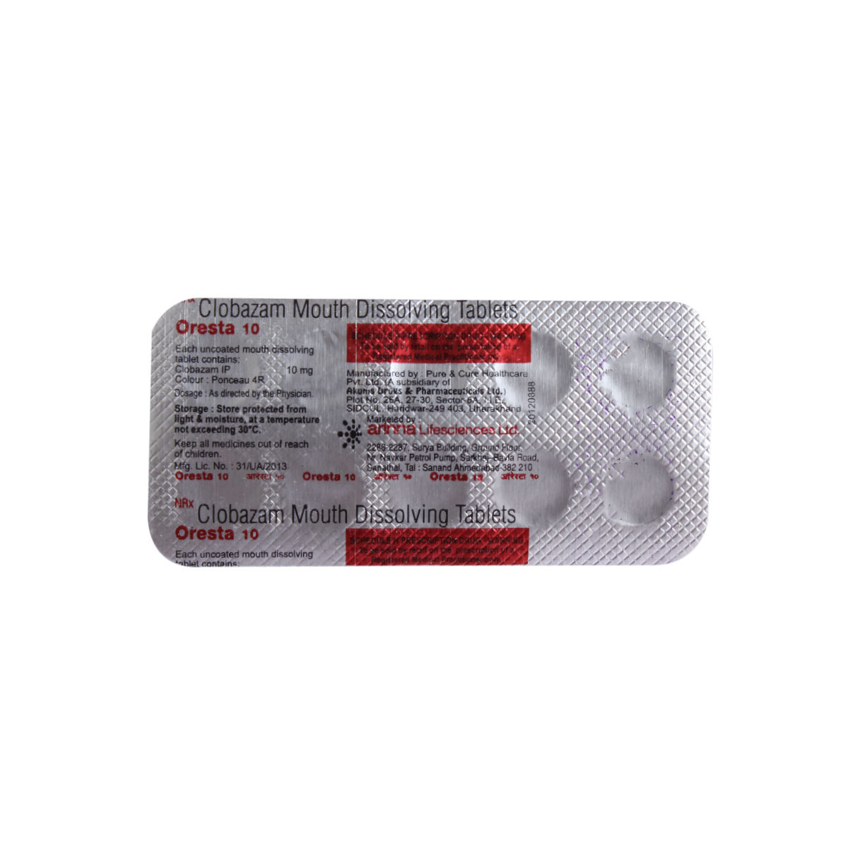 Buy ORESTA 10MG TABLET Online