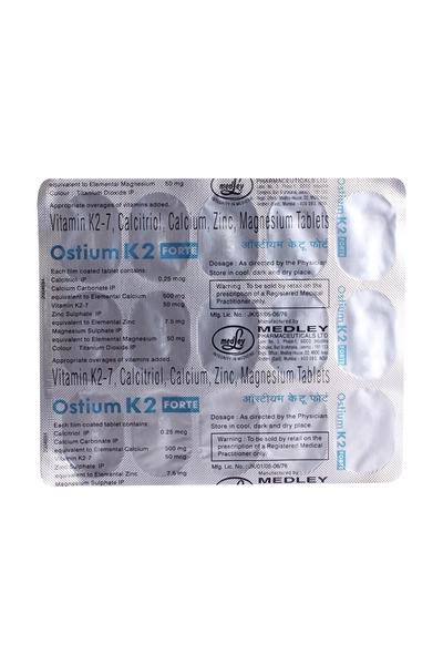 Ostium K2 Forte Tablet 10's, Pack of 10 TabletS