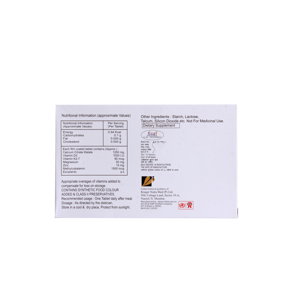 Ostego K2 Tablet 10's, Pack of 10 Ostego K2 Tablet 10's, Pack of 10