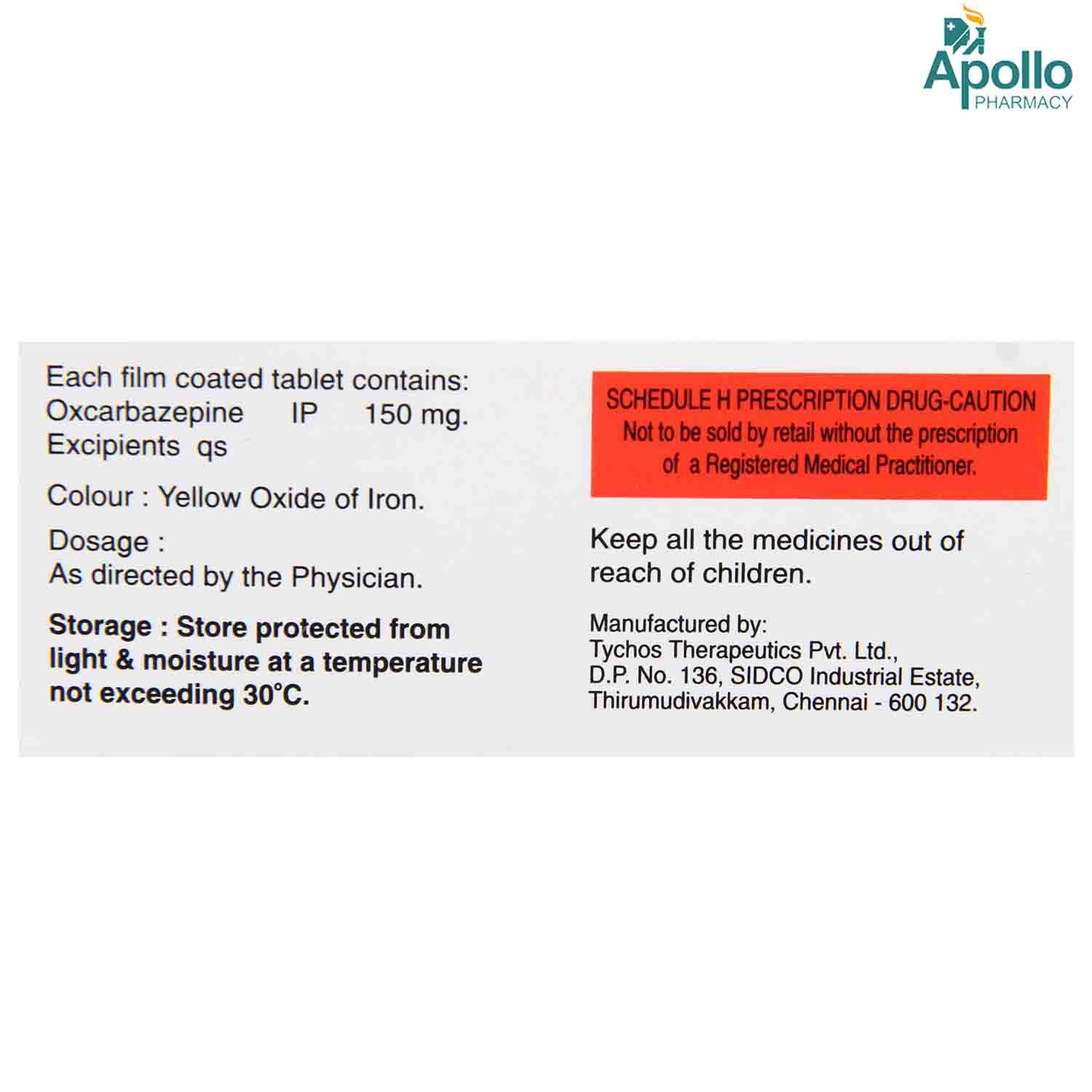 Oxepin-150 Tablet 10's, Pack of 10 TABLETS Oxepin-150 Tablet 10's, Pack of 10 TABLETS