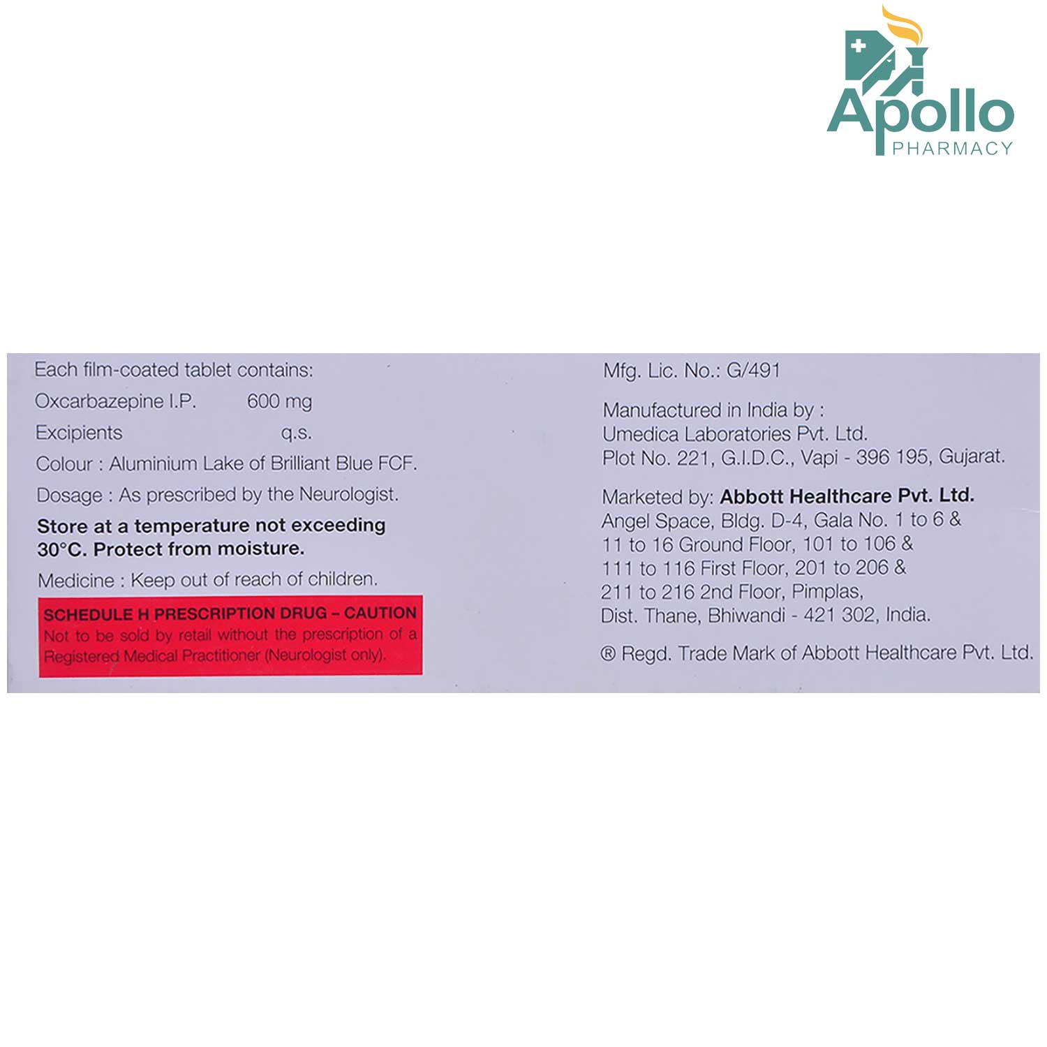 Oxmazetol 600 Tablet 10's, Pack of 10 TabletS Oxmazetol 600 Tablet 10's, Pack of 10 TabletS