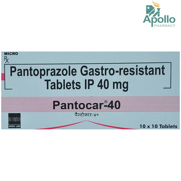 Pantocar-40 Tablet 10's, Pack of 10 TABLETS