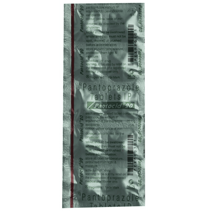Pantocid 20 Tablet 10's, Pack of 10 TABLETS Pantocid 20 Tablet 10's, Pack of 10 TABLETS
